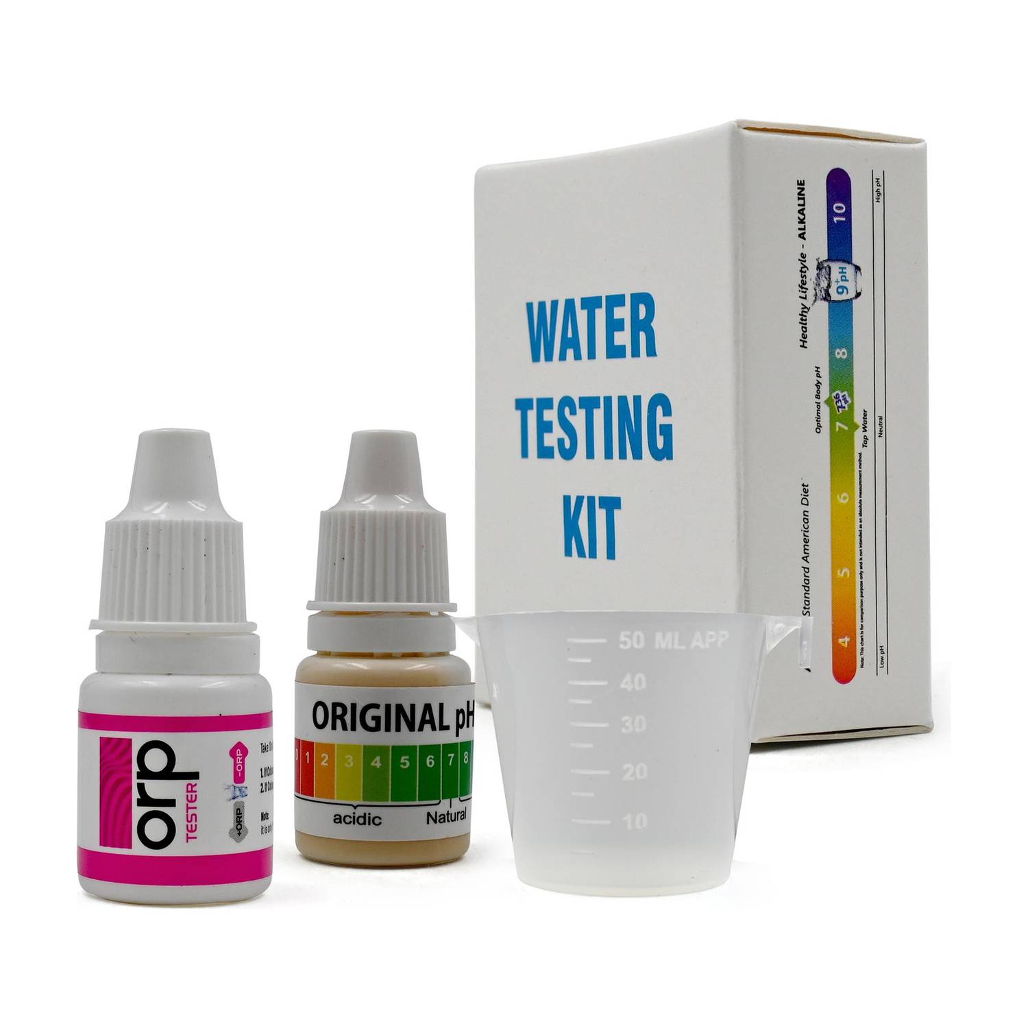 bioway pH & ORP Water Testing Solution Kit Liquid Drops for Ionizer kangen water check Ph Test Strip