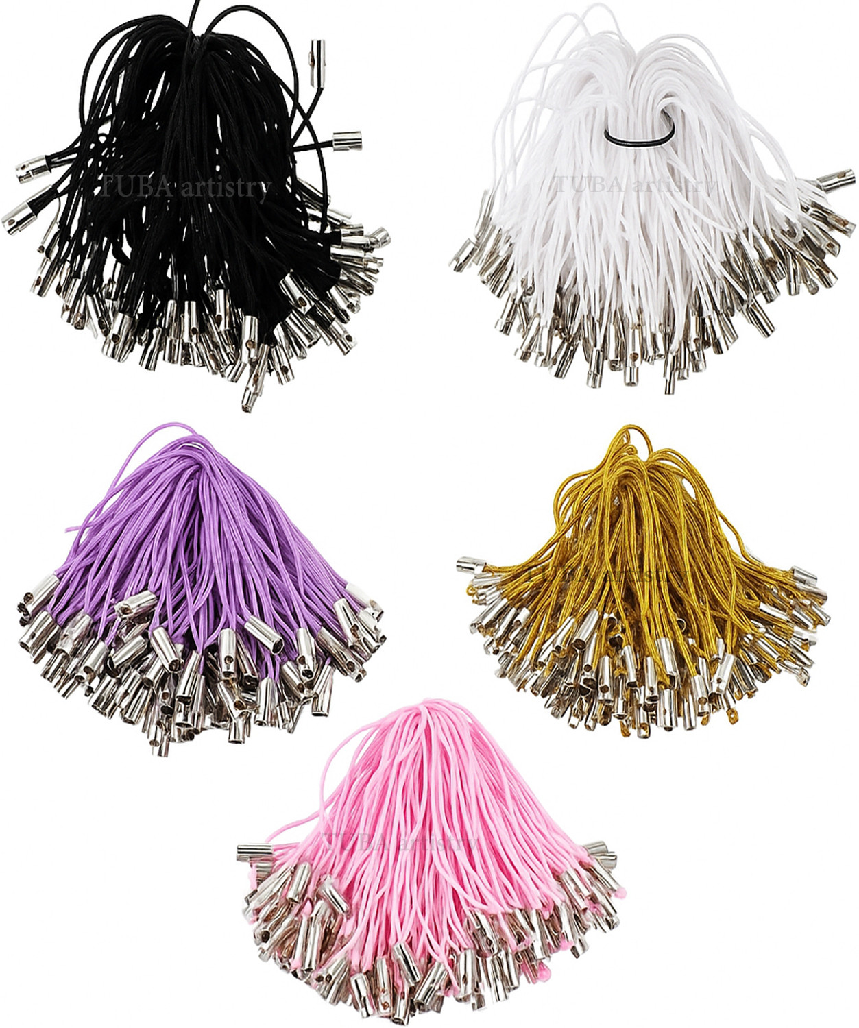 Image of TUBA artistry Phone Charm Strings 100 Pcs Mix Colour| Phone Charm Thread | Cell Phone Strap Phone Charm