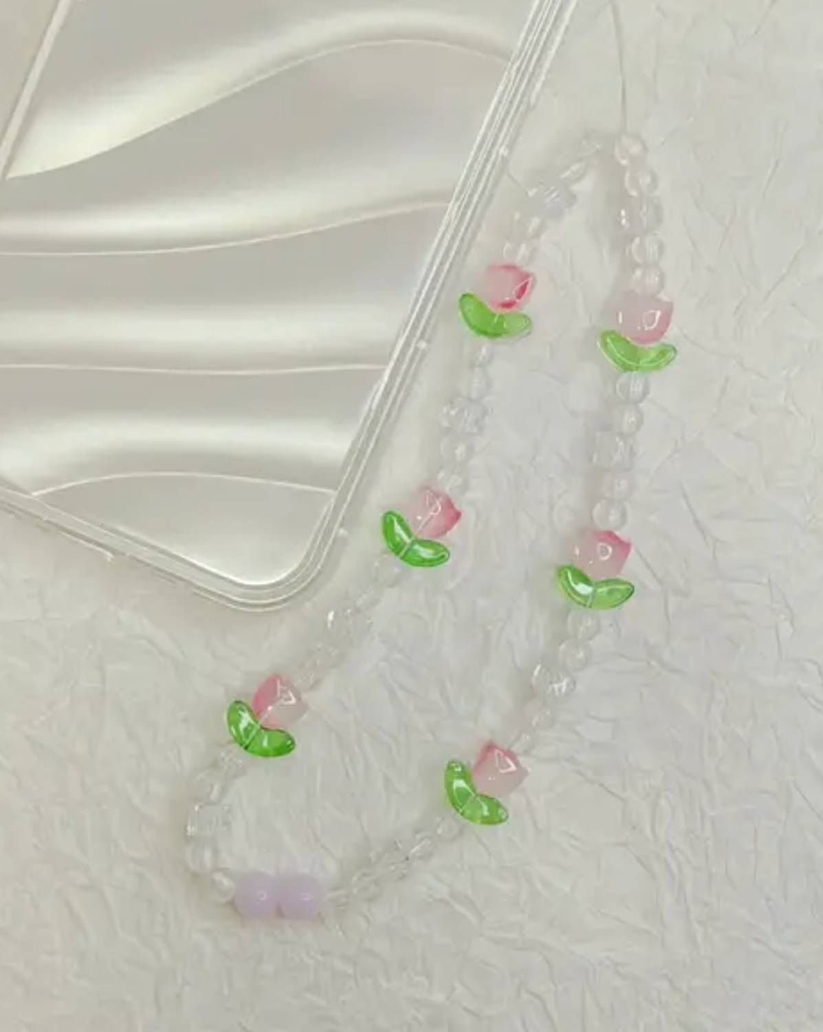 badeja handmade beaded tulip phone charm for women and girls Phone Charm