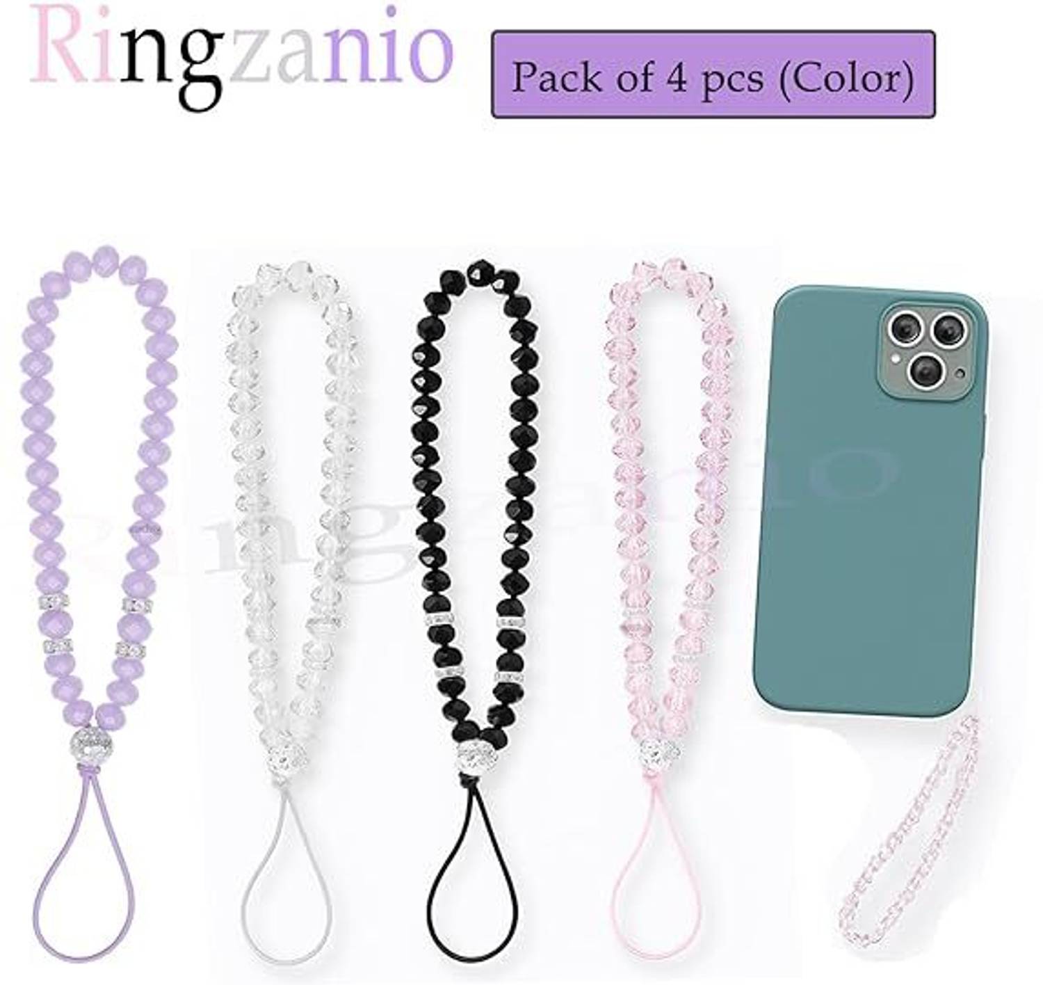 Ringzanio Phone Strap 4 Pcs Set Phone Charm Price in India - Buy