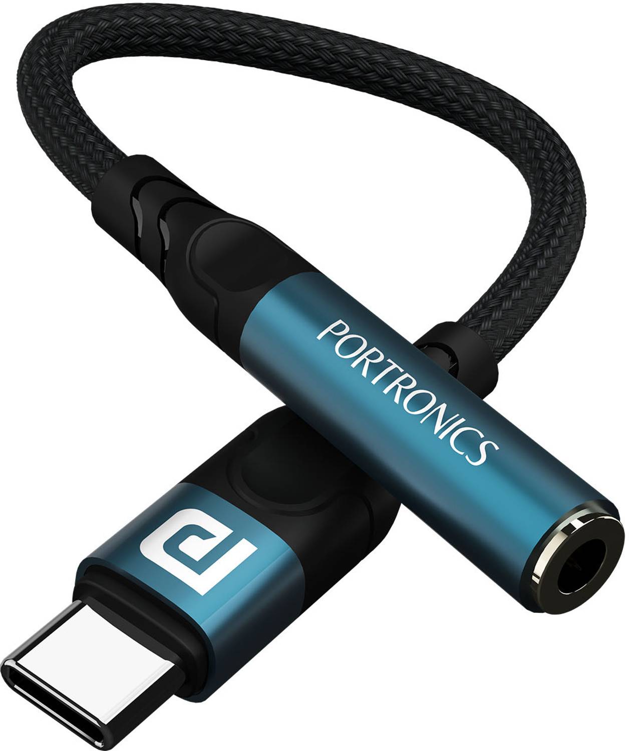 Portronics Black iKonnect C Pro Type C to 3.5 mm Audio Jack Converter