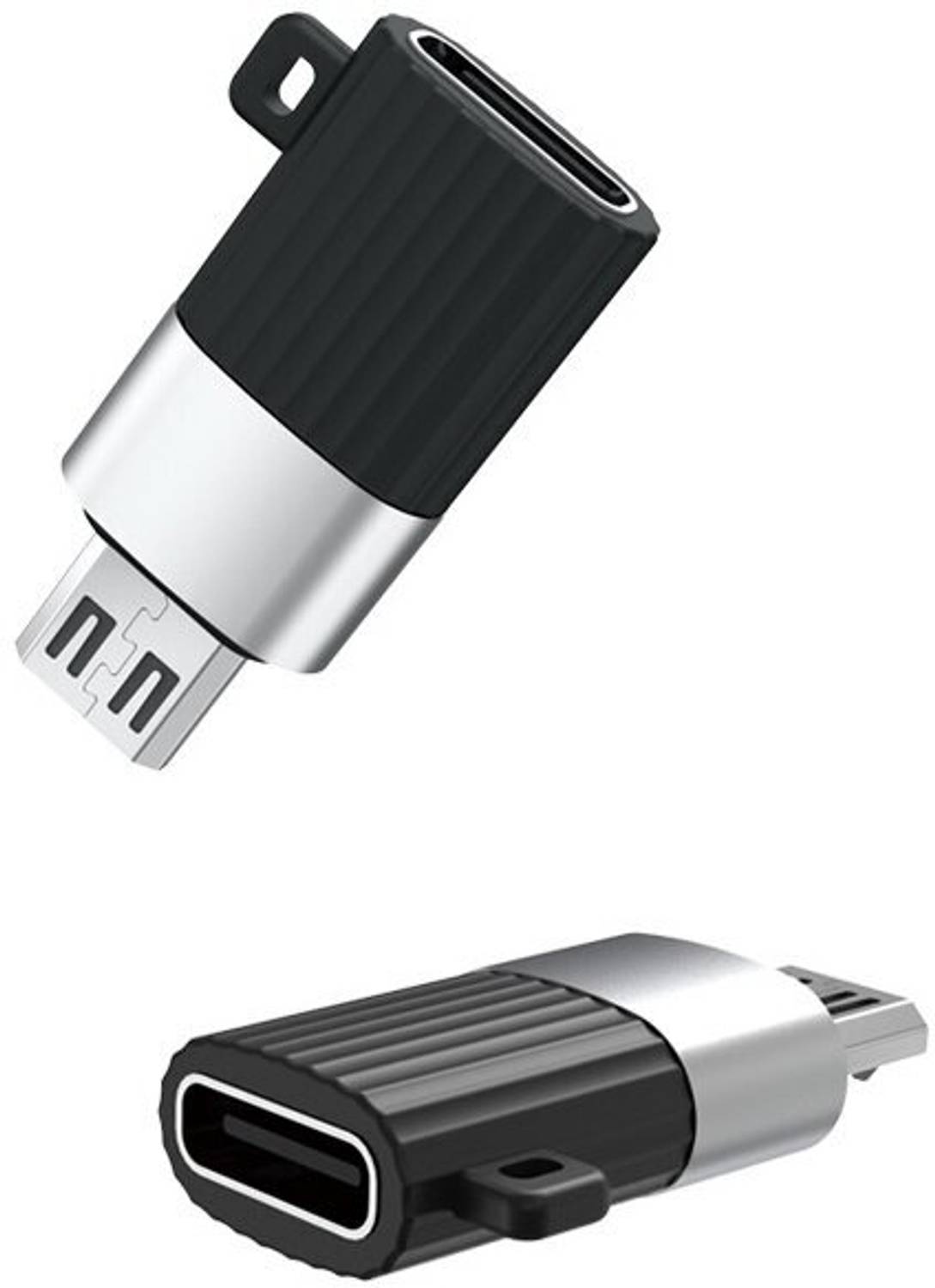 TECHGEAR Black Type C Female to Micro USB V8 male Phone Converter