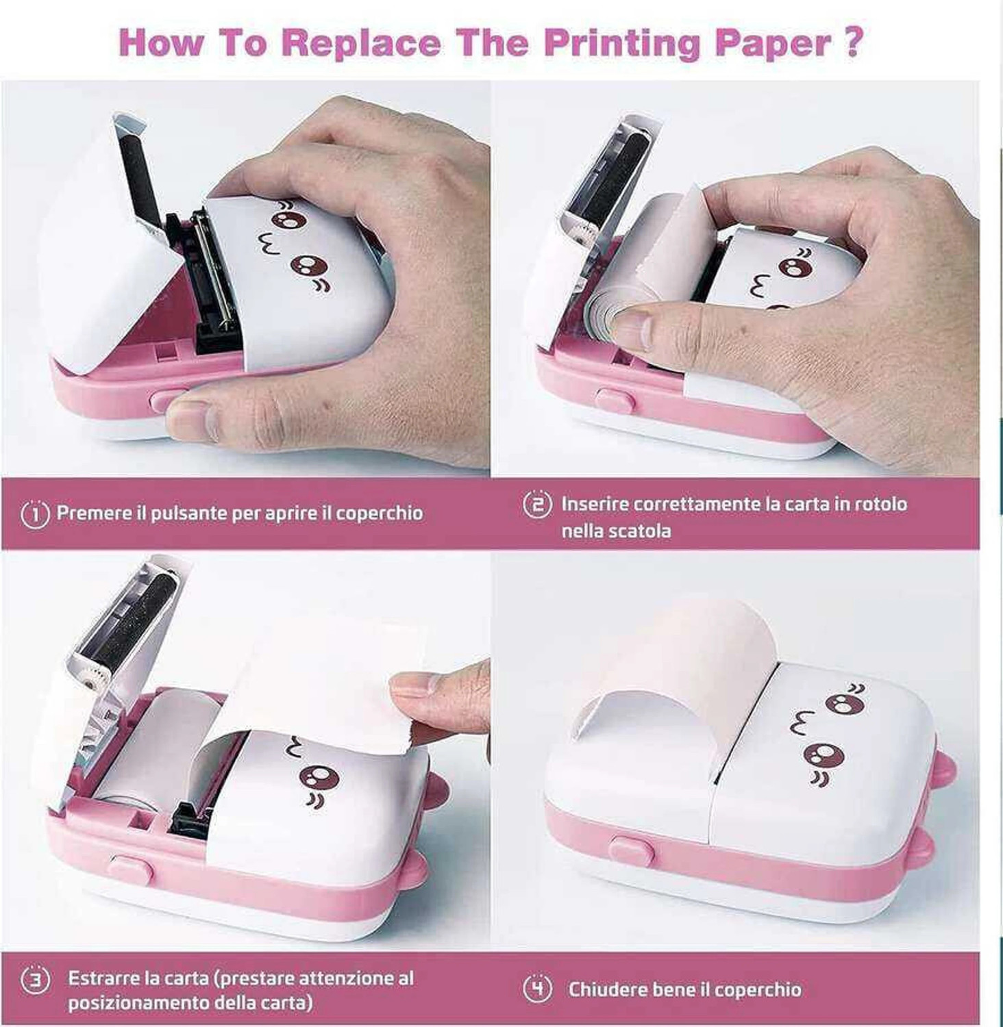 Image of ZENIUMY Portable Mini Thermal Printer for Notes & Photos Photo Printer
