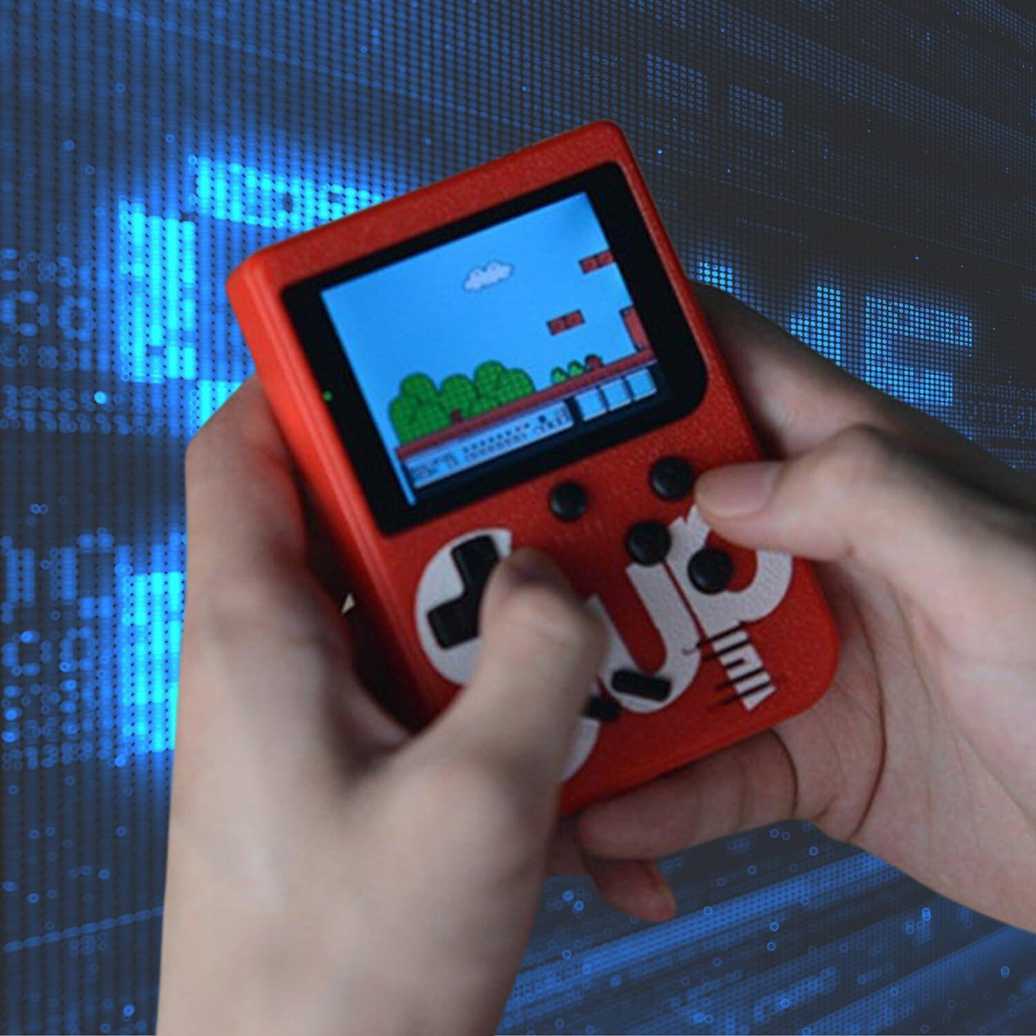 Image of SUP 400 in 1 Retro Game Box Console Handheld Classical Game PAD box s6 with TV output Ga ng Console 8 GB with Mario /Super Mario /DR Mario /Contra /Turtles and other 400 Games 8 GB with Super Mario, DR Mario, Mario, Contra, Turtles, Tank, Bomber Man, Aladdin, Total 400 Games 64 GB with Yes (Black) (Console Handheld Classical Game PAD box s6 with TV output) (Console Handheld Classical Game PAD box s6 with TV output)
