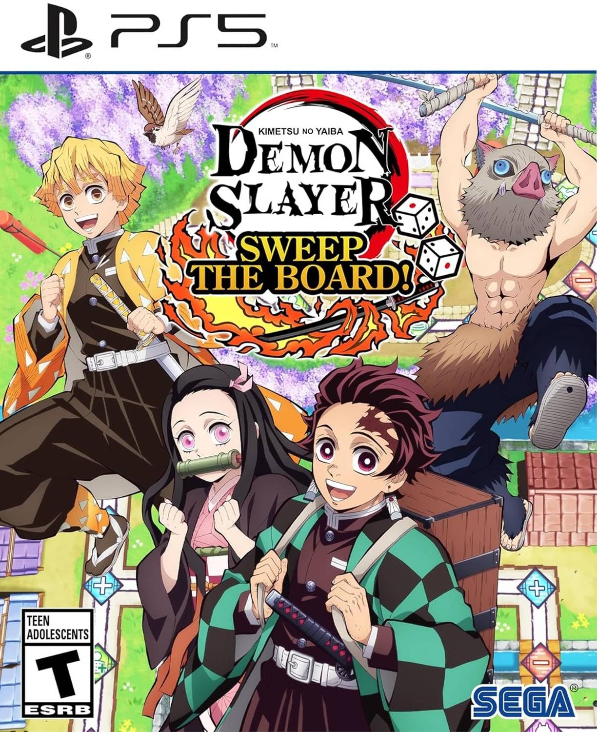 Demon Slayer Kimetsu no Yaiba Sweep the Board PS5 Game CD | Anime Board Game Party Adventure with Dice Roll Gameplay | Mini-Games | PS game with Iconic Locations & Family Friends Fun | playstation 5 games for Anime Party Fans (Standard Edition Asia / Multi-Language)