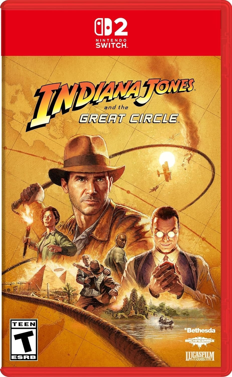 Image of Indiana Jones and the Great Circle Nintendo Switch 2 Games | Action Adventure Exploration Nintendo 2 Games | Premium Switch 2 physical games | Immersive Game Play | Perfect Gift For Gaming Lovers