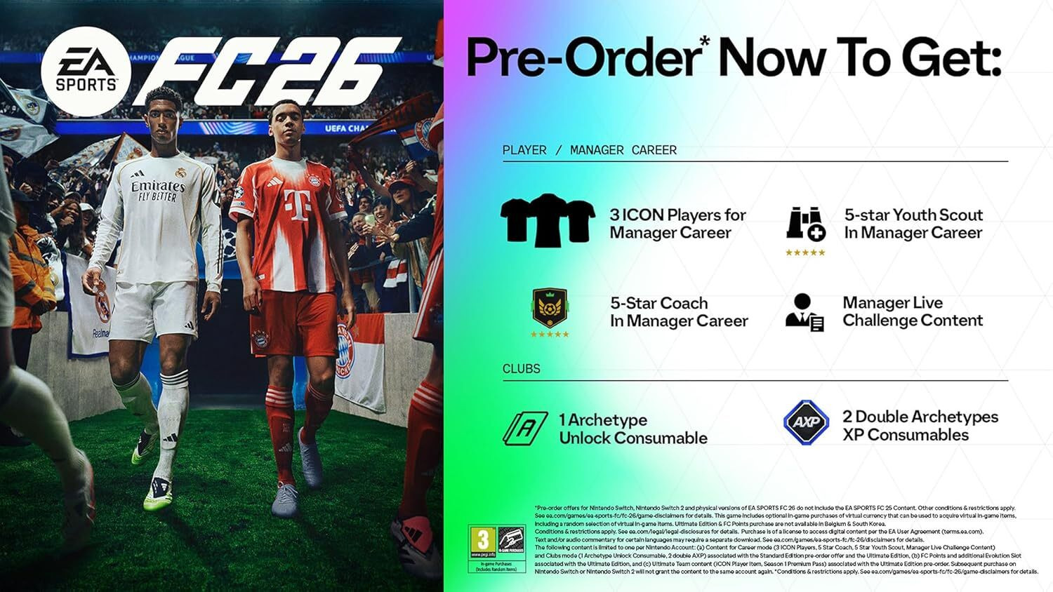 Image of FC 26 Nintendo Switch Games Standard Edition | Football Sports Game | Physical Game Cartridge | Realistic Match Gameplay nintendo games cd | Licensed Teams | Smooth Performance | Best Value Game