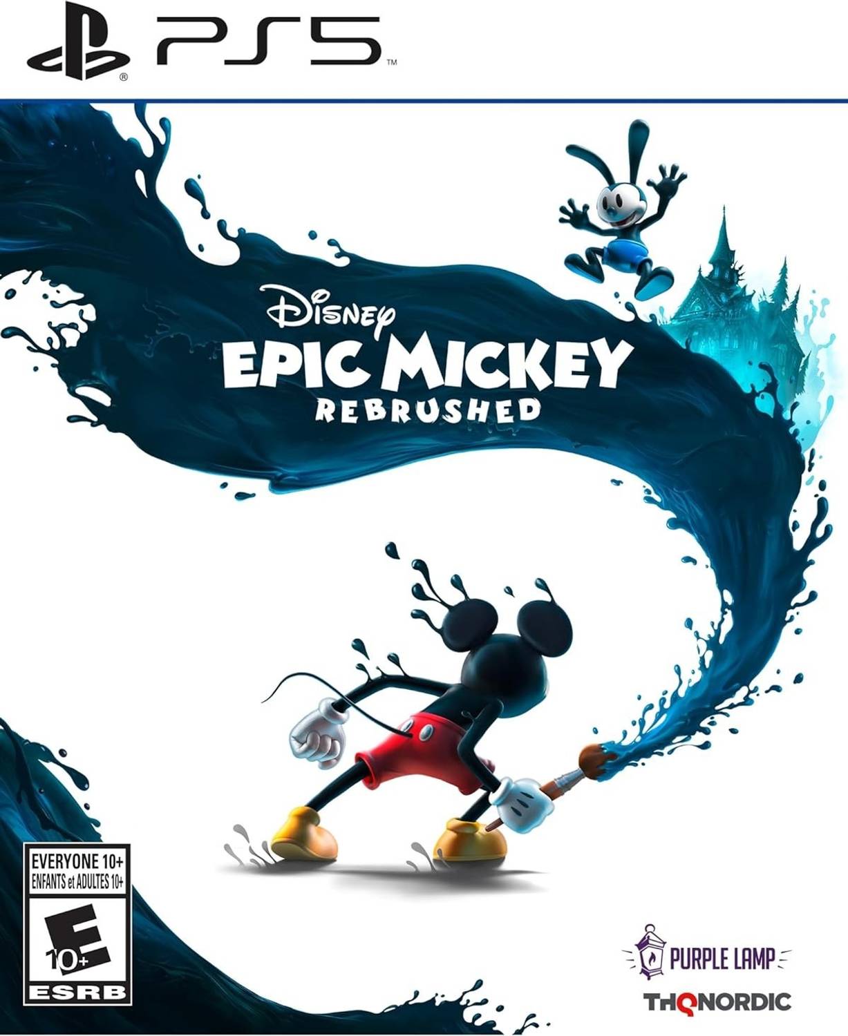 Disney Epic Mickey Rebrushed PS5 Game CD | Family-Friendly Platformer Adventure with Mickey Mouse Story | Paint-and-Thinner Mechanics | Puzzle Solving & Platforming Gameplay | ps game for Platformer Fans | playstation 5 games with Adventure Gameplay | Perfect gift for game lover