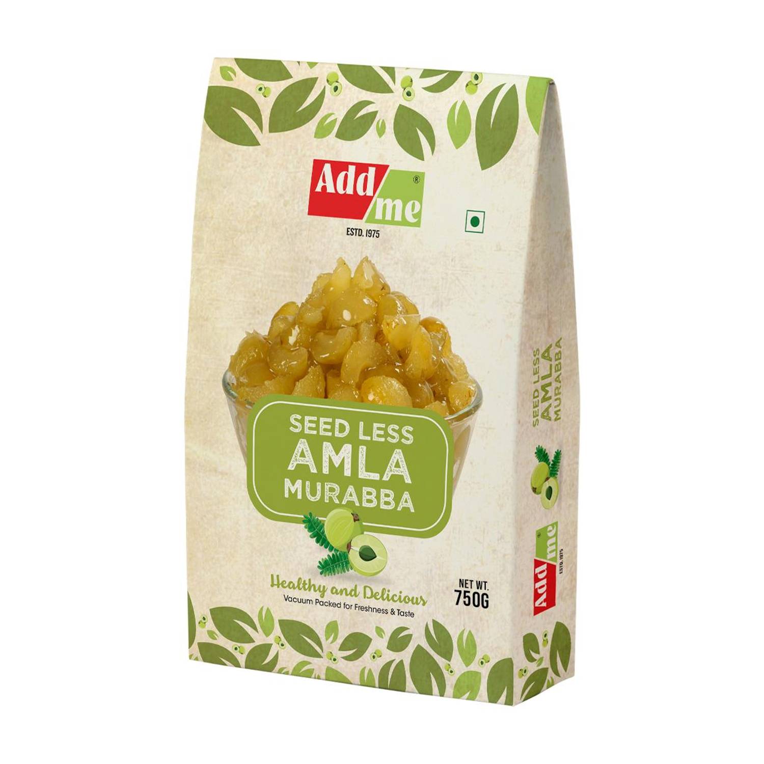 Add me Seed Less Amla Murabba Awla Without Sugar Syrup Vacuum Pack Sweet and Fresh Amla Murabba