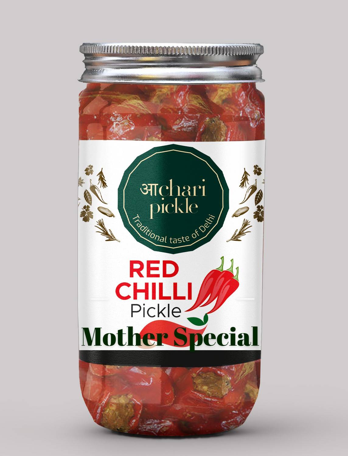 ACHARI PICKLES Mother Special Redchilli Pickle- Mother Special -Laalmirch Ka Achar/Achaar Red Chilli Pickle