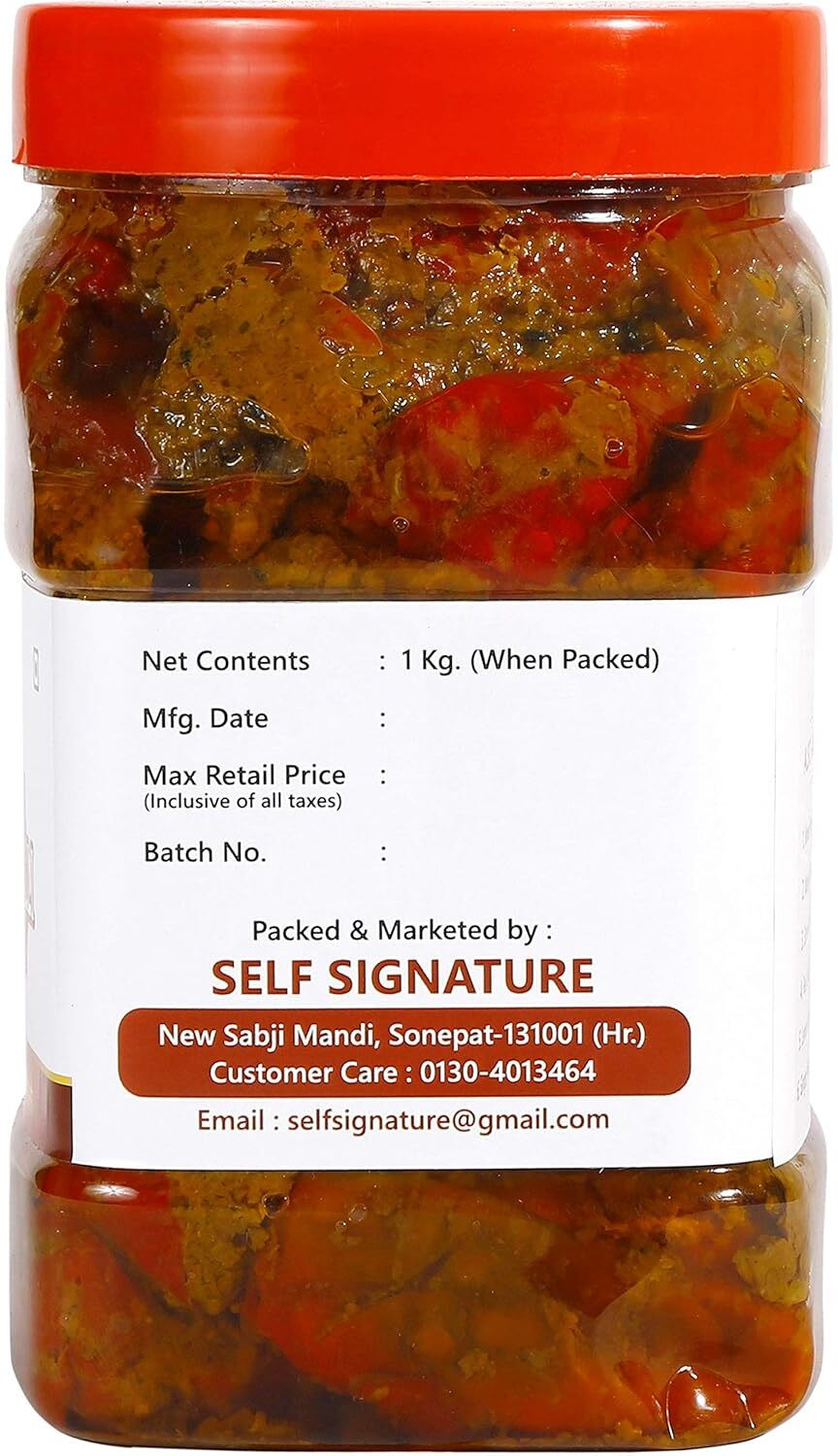 Image of self signature mirchi achar Red Chilli Pickle