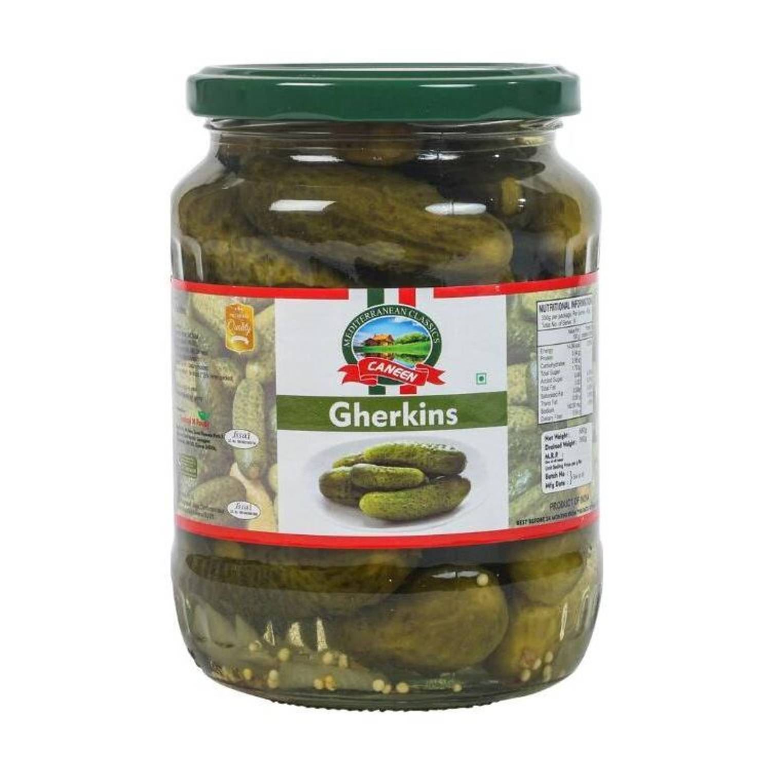 caneen GHERKINS | Crunchy, Tangy Pickles | Perfect for Snacks & Sandwiches | Gherkin Pickle