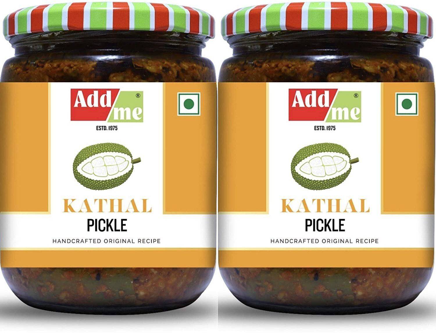 Add me Kathal Homemade Tasty Pickle Achar - 1kg Jackfruit Pickles 500 gm X 2 Jackfruit Pickle