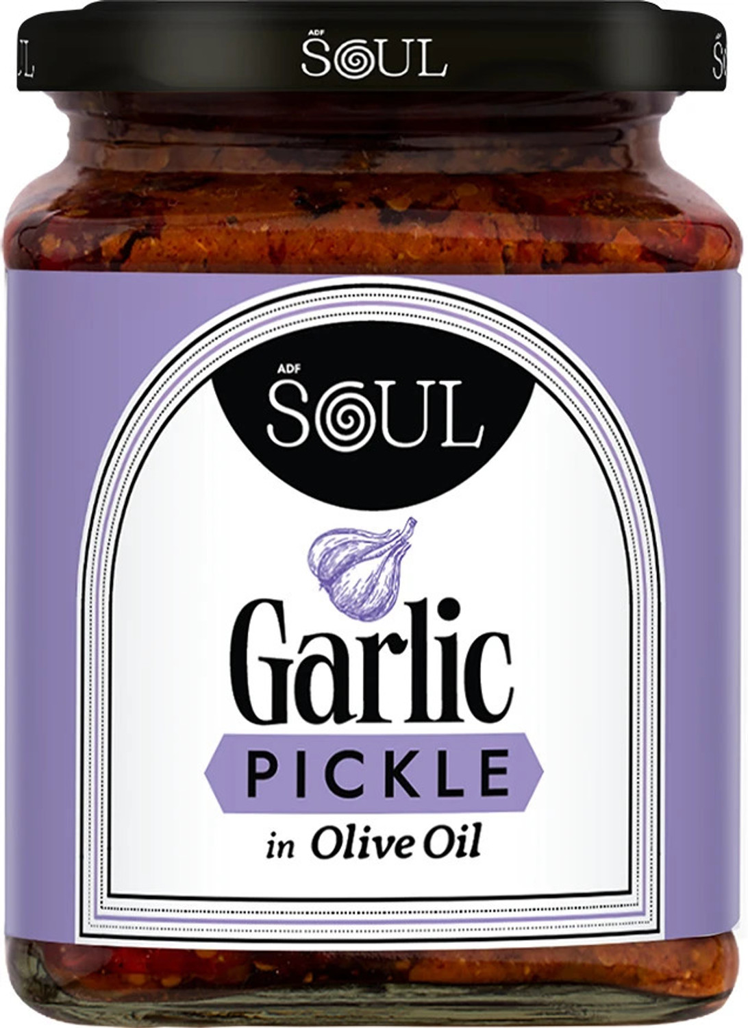 Image of SOUL Garlic Pickle in Olive Oil 275 Grams Garlic Pickle