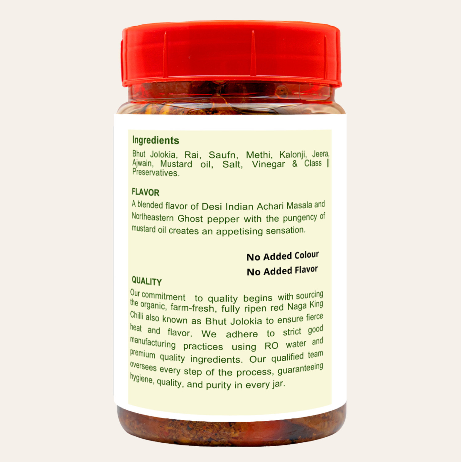 Image of burung BHUT BHOOT JOLOKIA GHOST PEPPER KING CHILLY ACHAR Green Chilli, Red Chilli Pickle