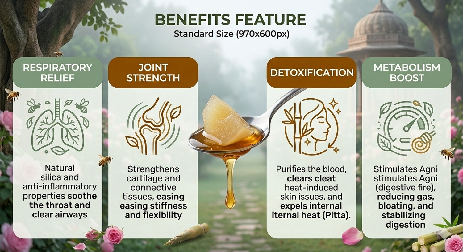 Image of BINNER FARMS Bamboo Murabba in Raw Forest Honey -Bans ka Murabba -Bone Health & Height Growth Bamboo Murabba