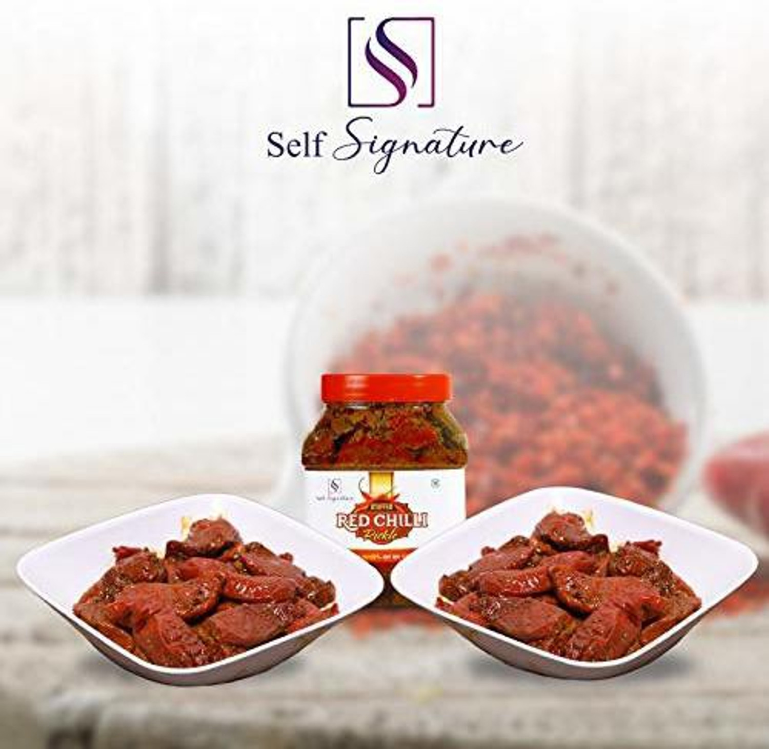Image of self signature mirchi achar Red Chilli Pickle