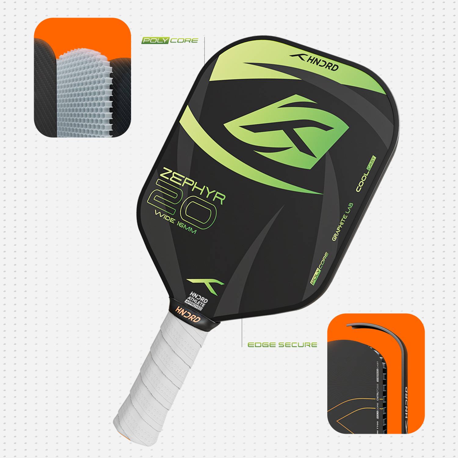 Hundred Zephyr 20 Wide 16mm Pickleball Paddle Price in India - Buy