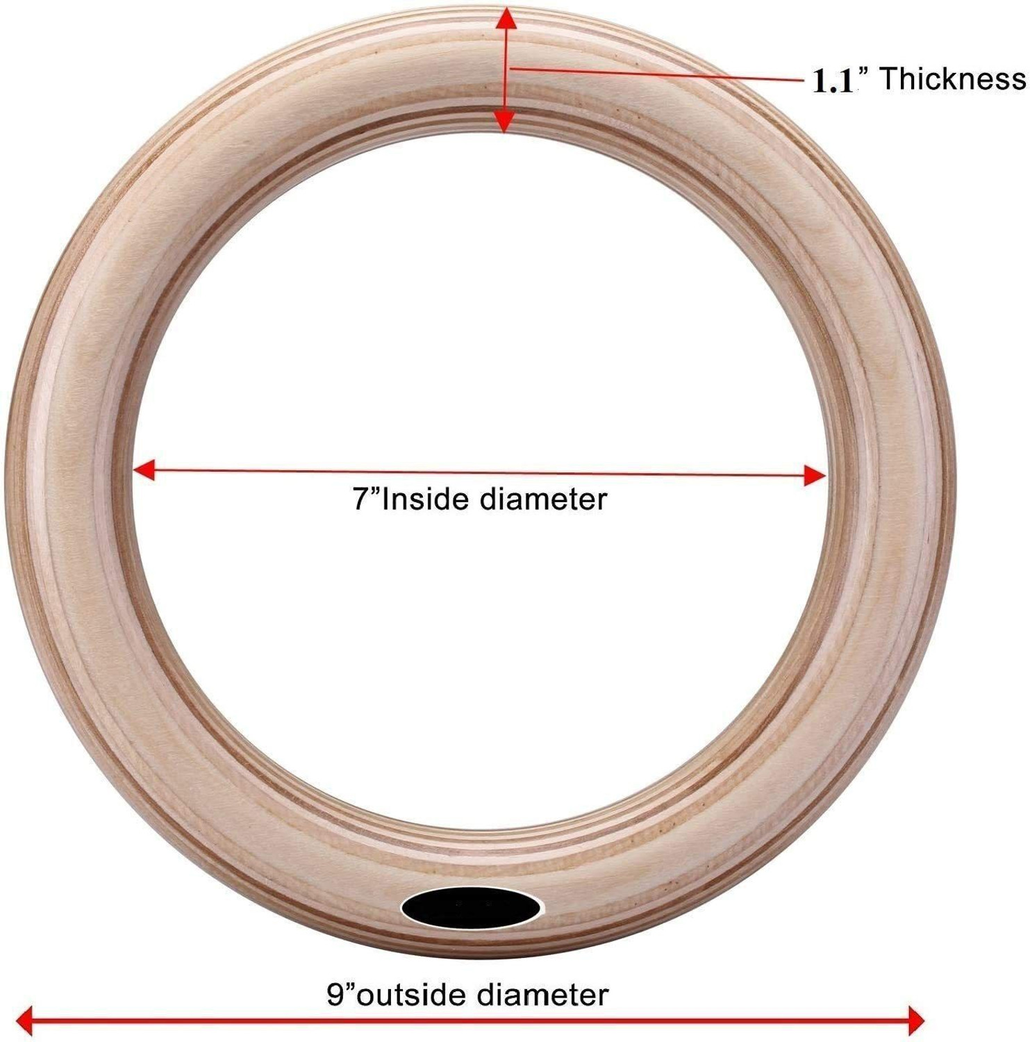 Image of Wearslim Gymnastic Rings|1000 lbs Capacity|14.5ft Adjustable Buckle Straps Pilates Ring