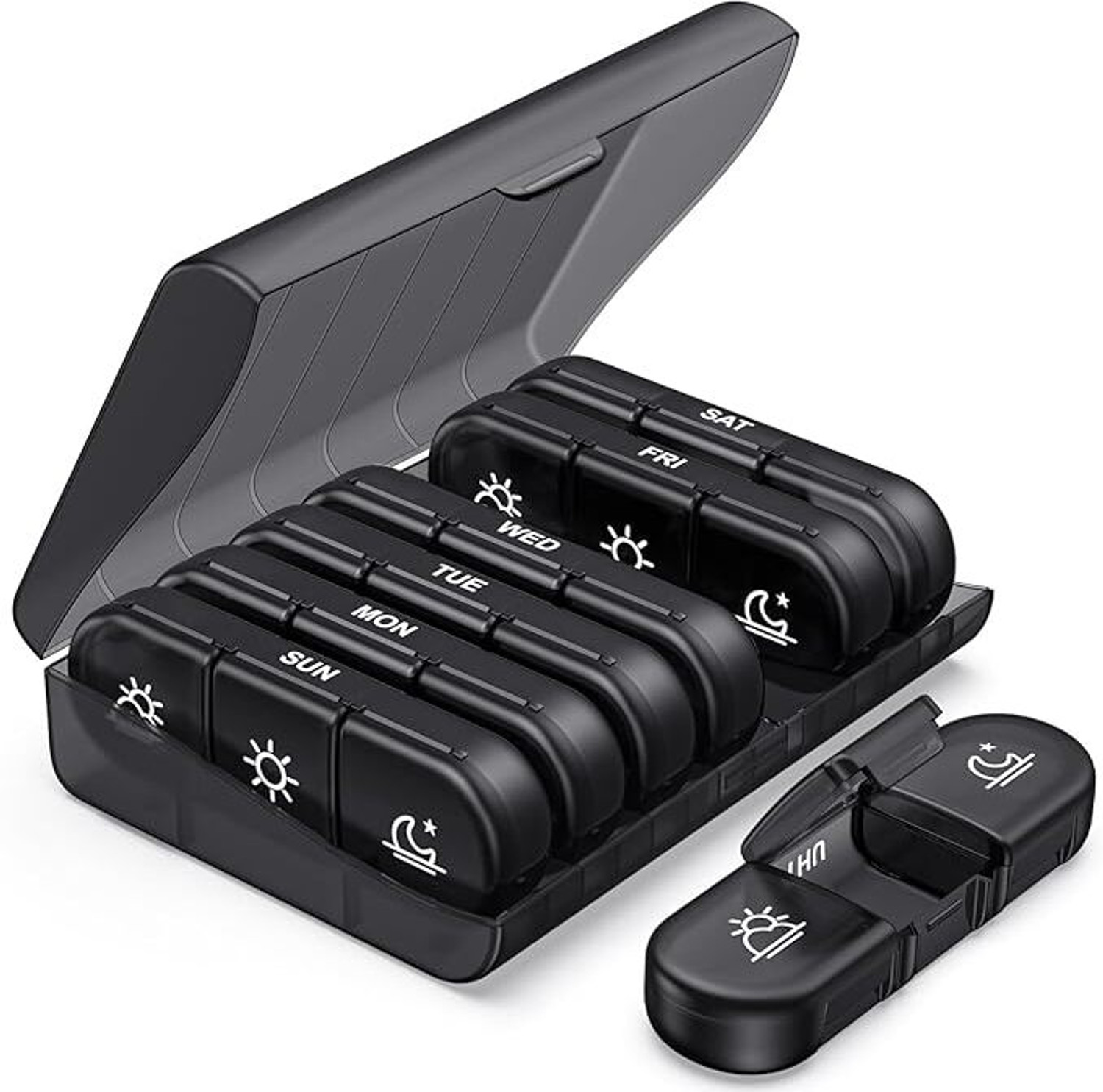 Image of WIZMATE 7 Days Weekly pill organizer Pill Box
