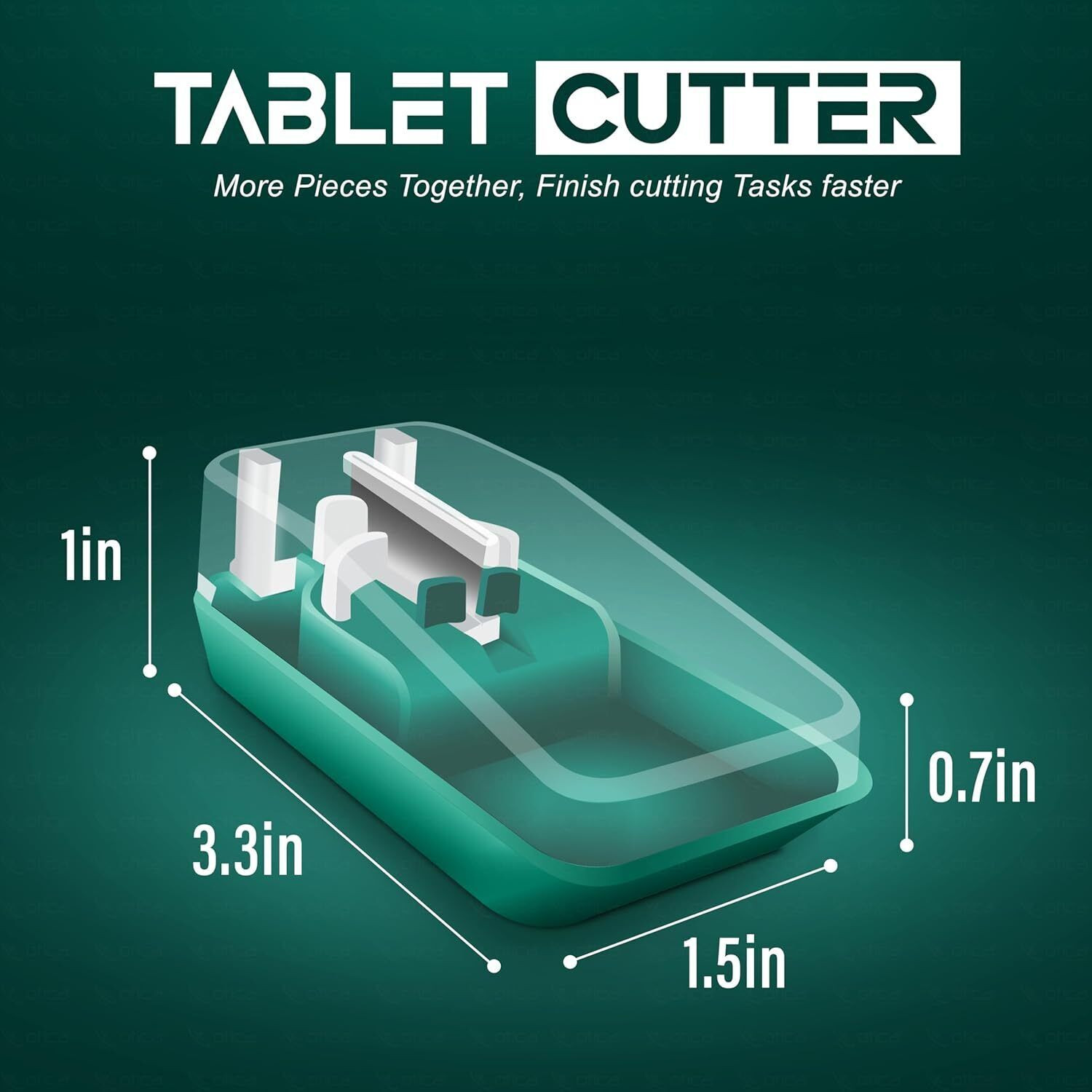 Image of OTICA Portable Pill Cutter For any size of medicine Manual tablet cutter Best Pill Cutter and Splitter Daily Usage, Safely Cut Pills and Vitamins Tablets Manual pill cutter