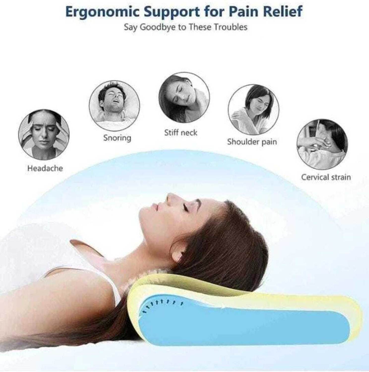 Image of Faltomin Memory Foam Foam Filled Zipper Standard Size Pillow Protector