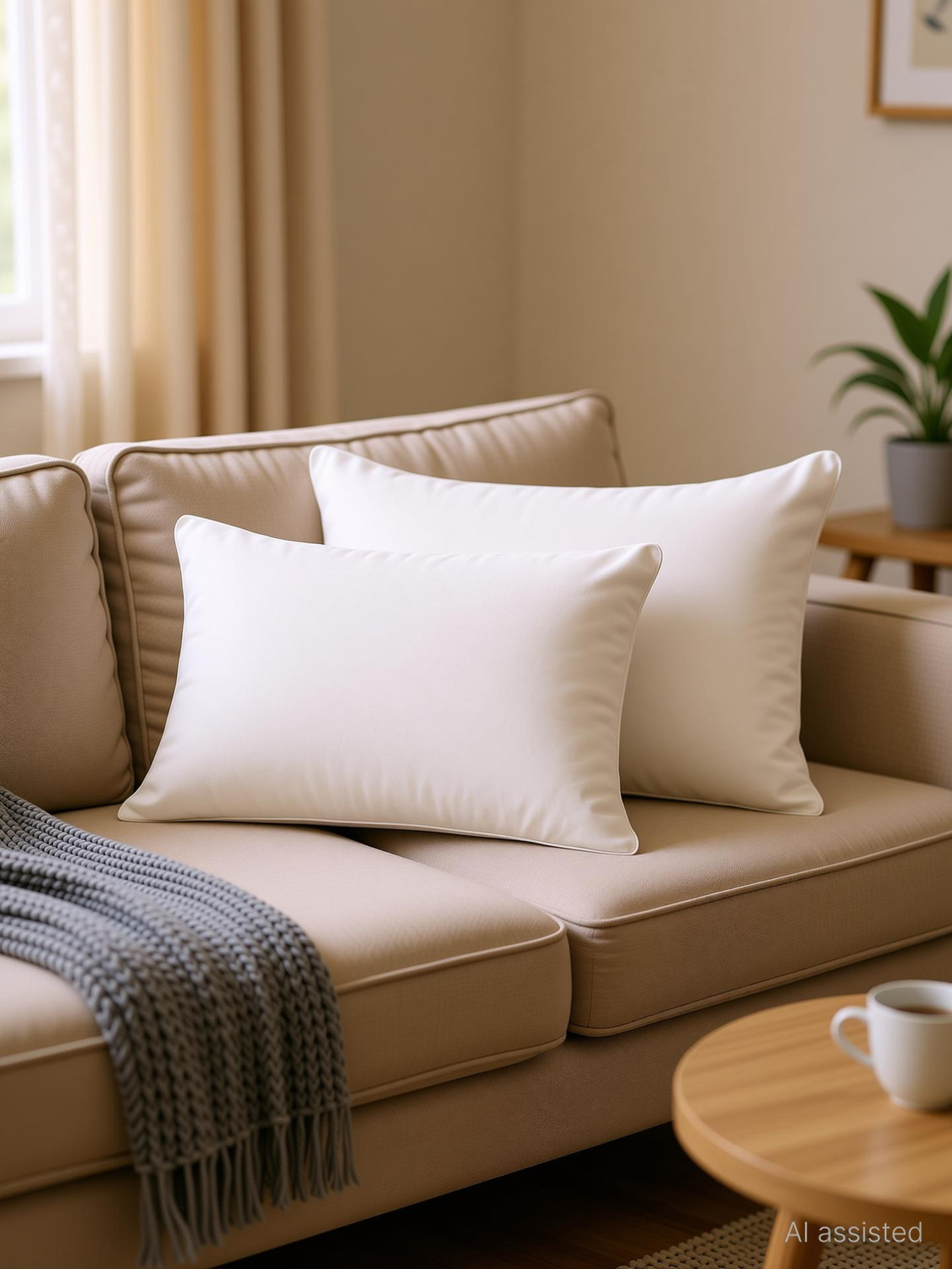 Image of haus & kinder Microfibre Body Pillow Pack of 2 Solid