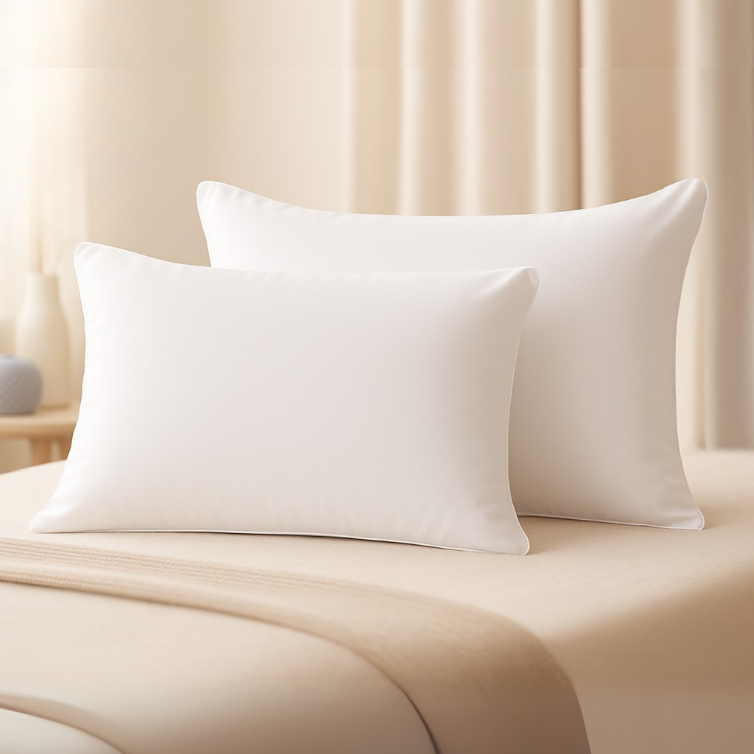 Image of haus & kinder Microfibre Body Pillow Pack of 2 Solid
