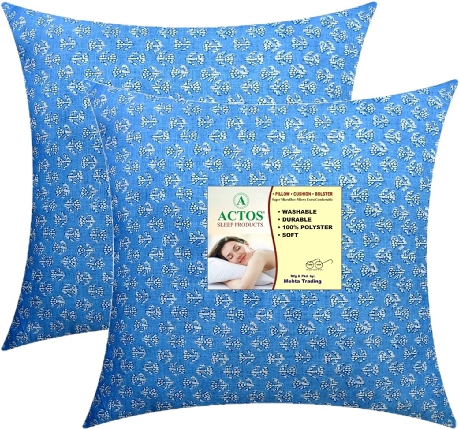 ACTOS Microfibre Cushion Pack of 2 Floral