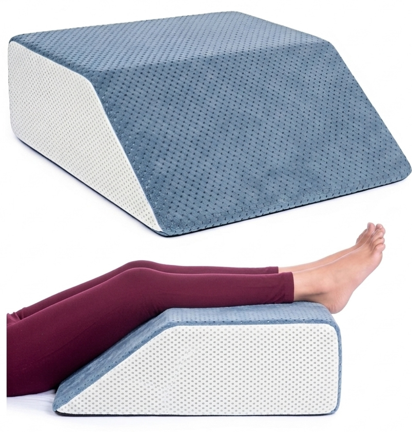 Image of PostureX Memory Foam Orthopaedic Pillow Pack of 1 Geometric Home decor (Grey)