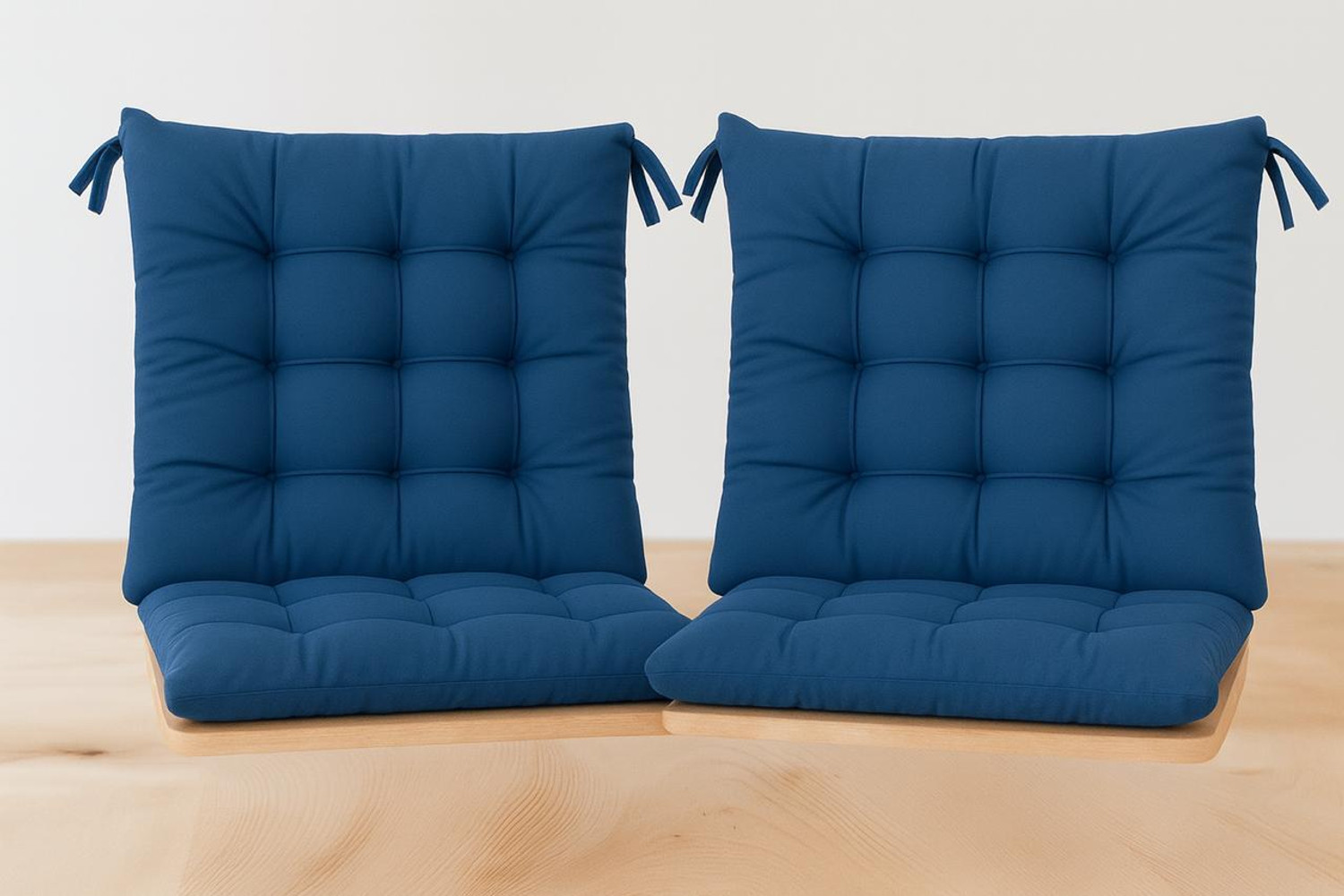 Image of MS Choice India Microfibre Chair Pad Pack of 2 Solid Pad Series