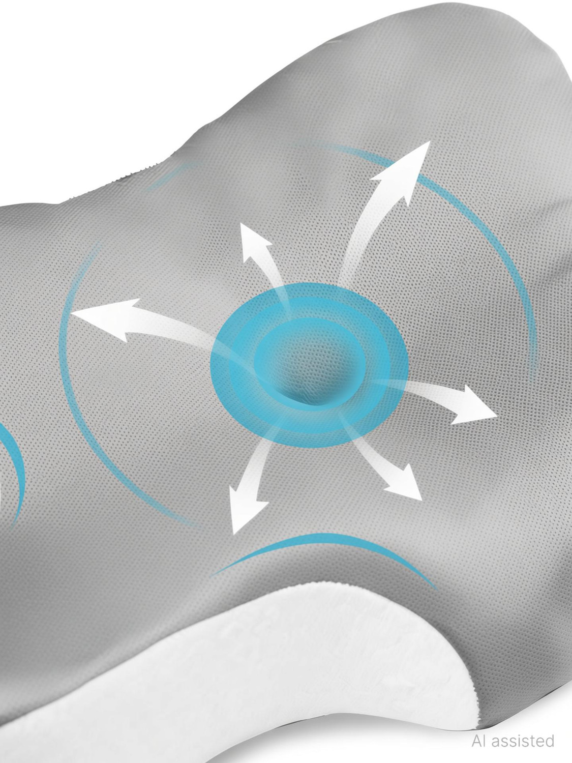 Image of WELLGIVER Memory Foam Cervical Pack of 1 Solid Ergonomic Head and Neck Alignment Design For Neck Pain Relief