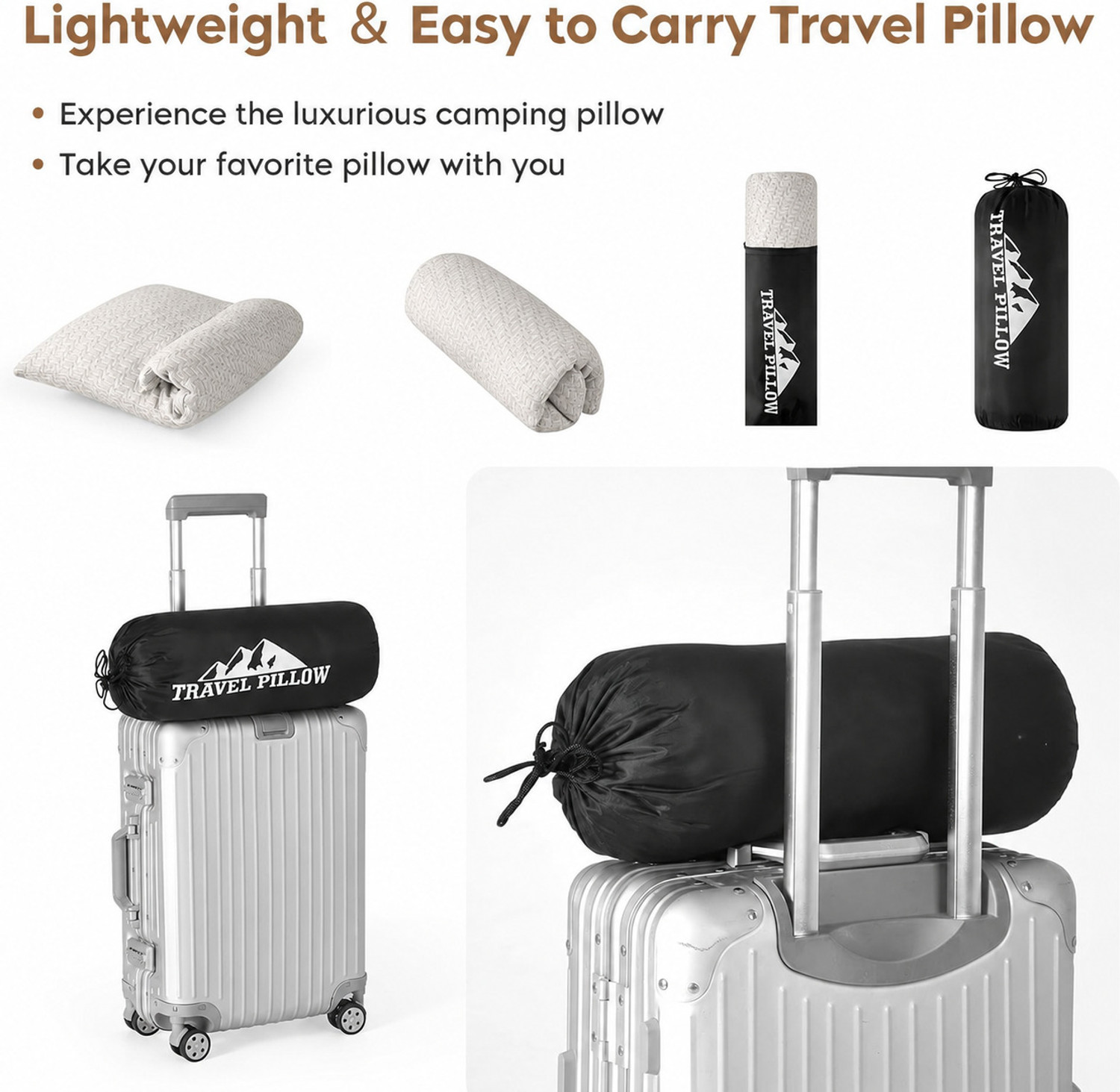 Image of HOMBOX Memory Foam Orthopaedic Pillow Pack of 2 Abstract Travel Pillow / Camping Pillow