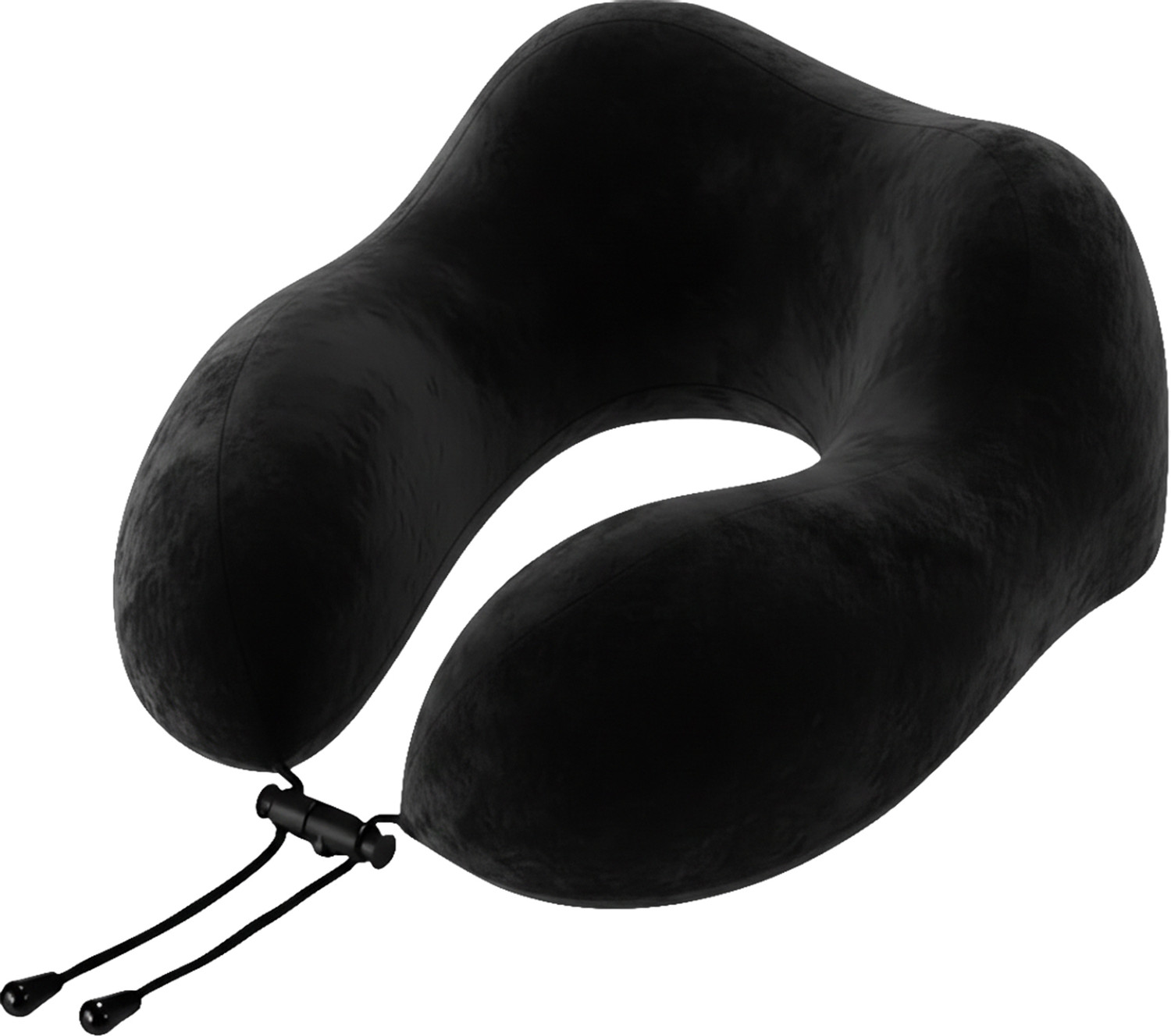 Image of WELLGIVER Memory Foam Travel Pillow Pack of 1 Solid Ergonomic Support for Airplane, Car & Long Journeys, Soft Supportive Neck Pillow