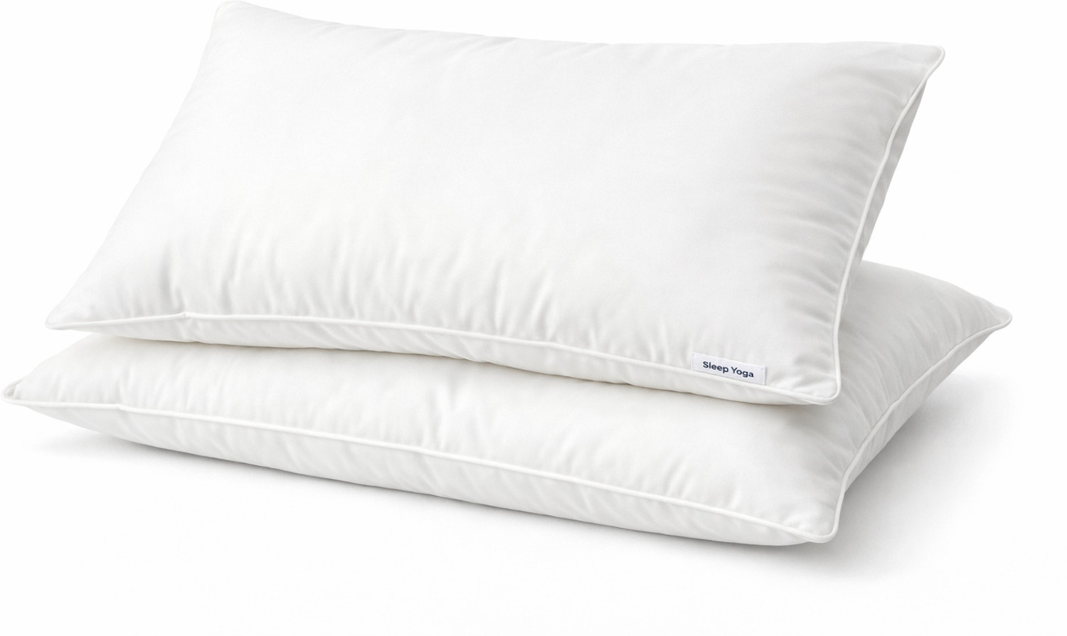 Image of Sleep Yoga Microfibre Sleeping Pillow Pack of 2 Solid HOME FURNISING