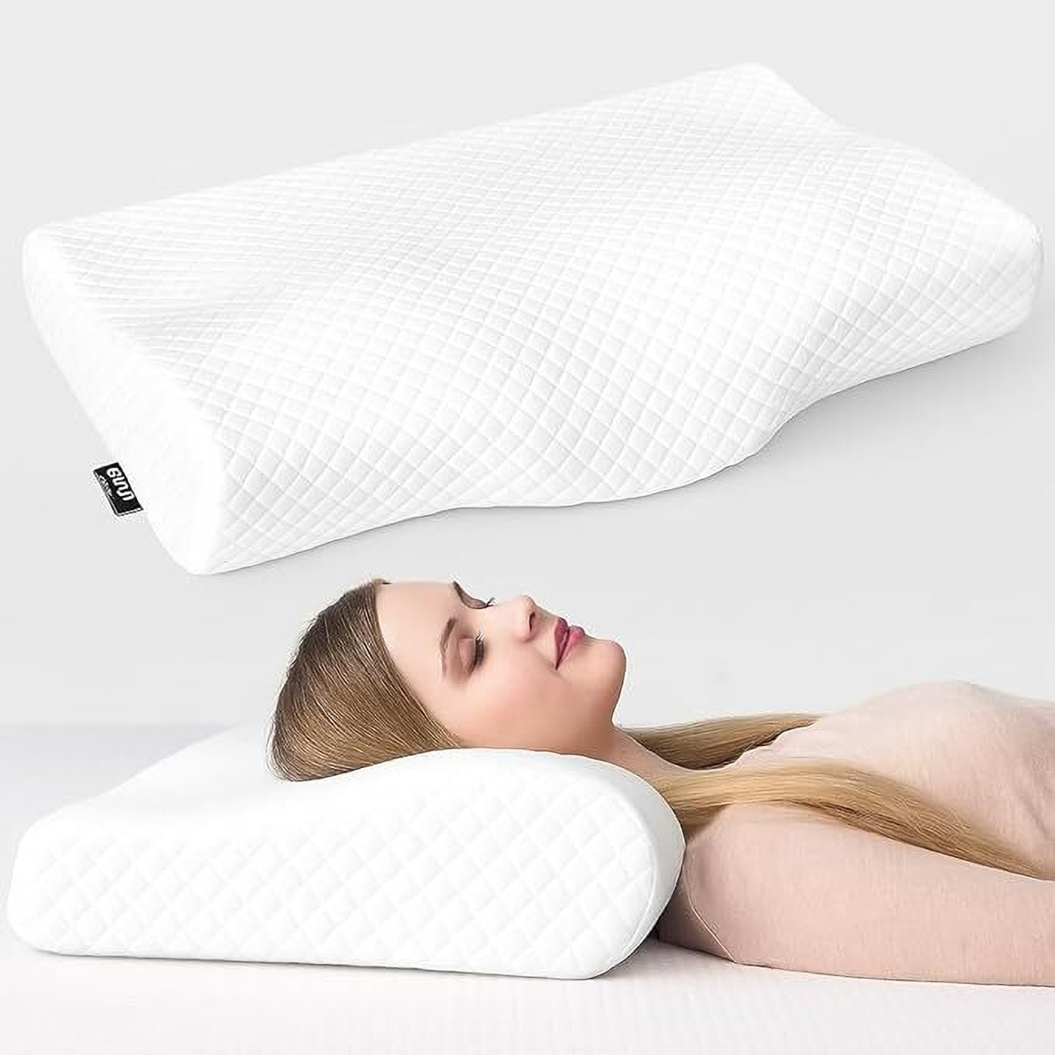 Image of Flipkart SmartBuy Memory Foam Sleeping Pillow Pack of 1 Solid ORTHOPEDIC