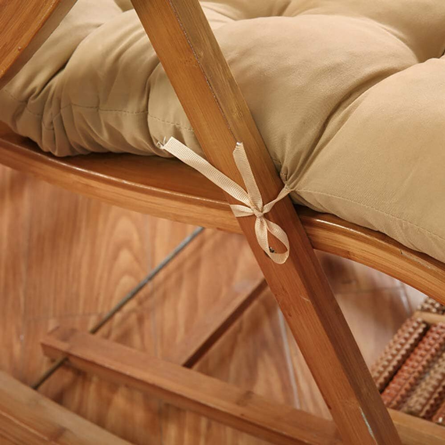 Image of Hundur Store Microfibre Chair Pad Pack of 1 Solid (Brown)