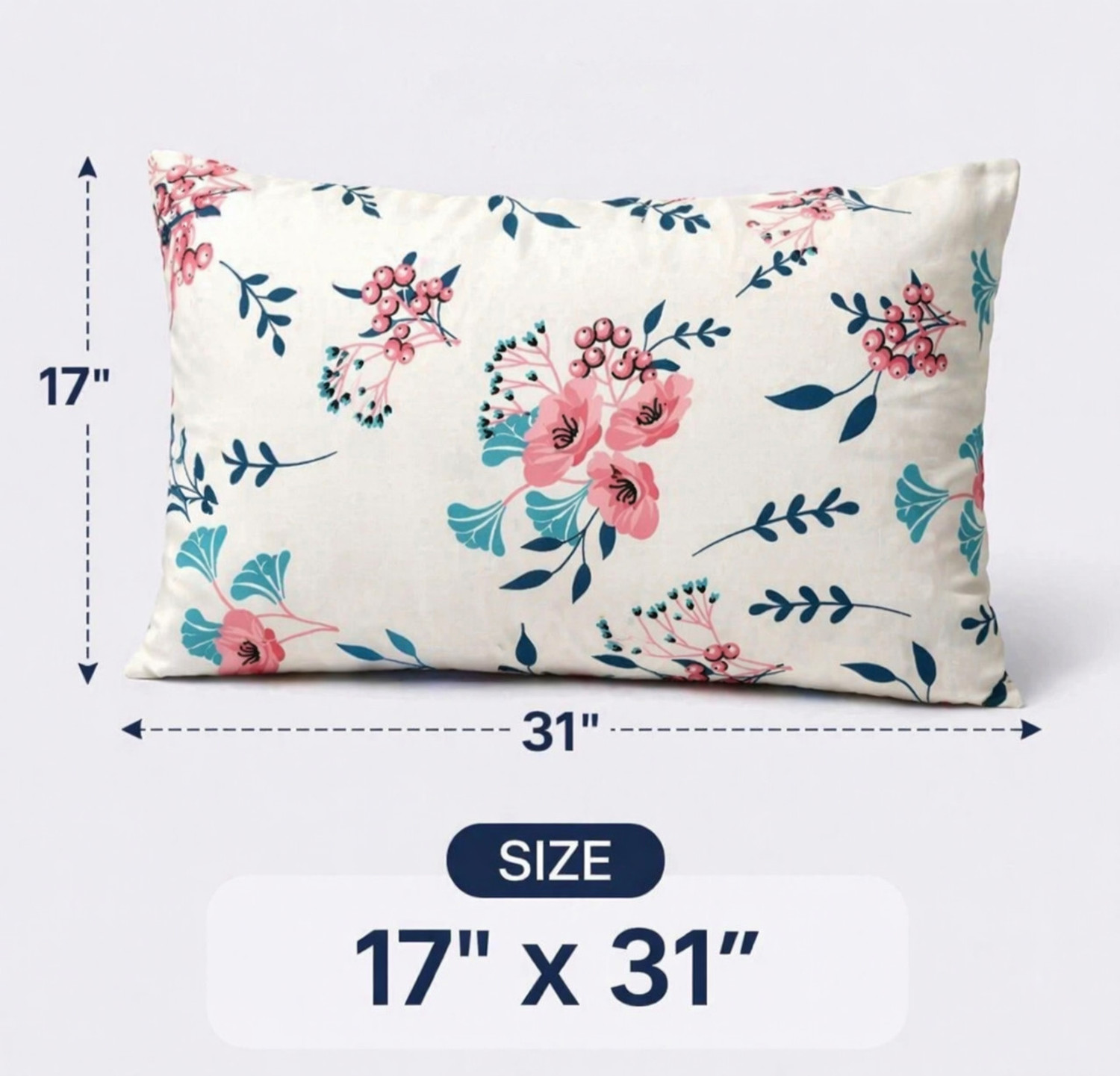 Image of LIPONOS Microfibre Sleeping Pillow Pack of 4 Floral Premium