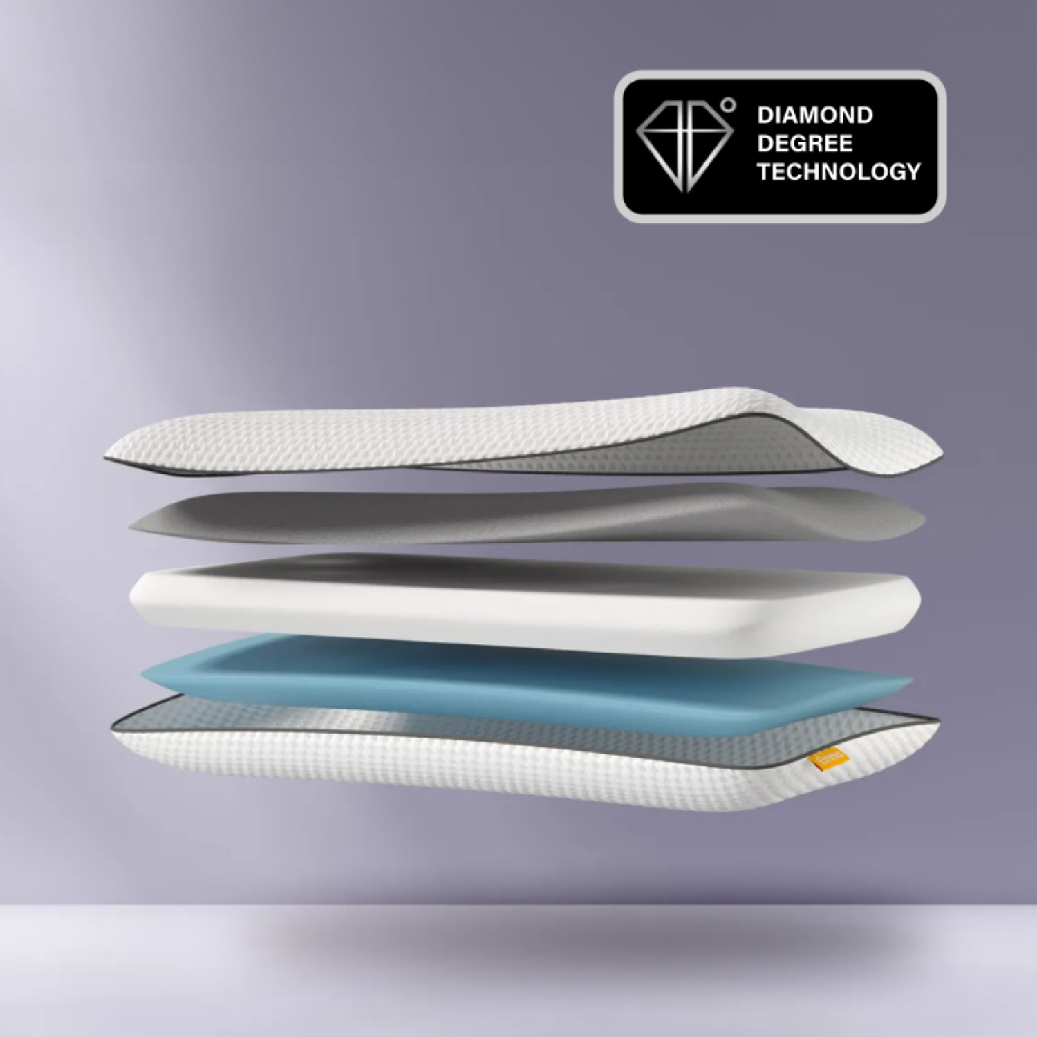 Image of Emma Memory Foam, Gel Orthopaedic Pillow Pack of 1 Solid