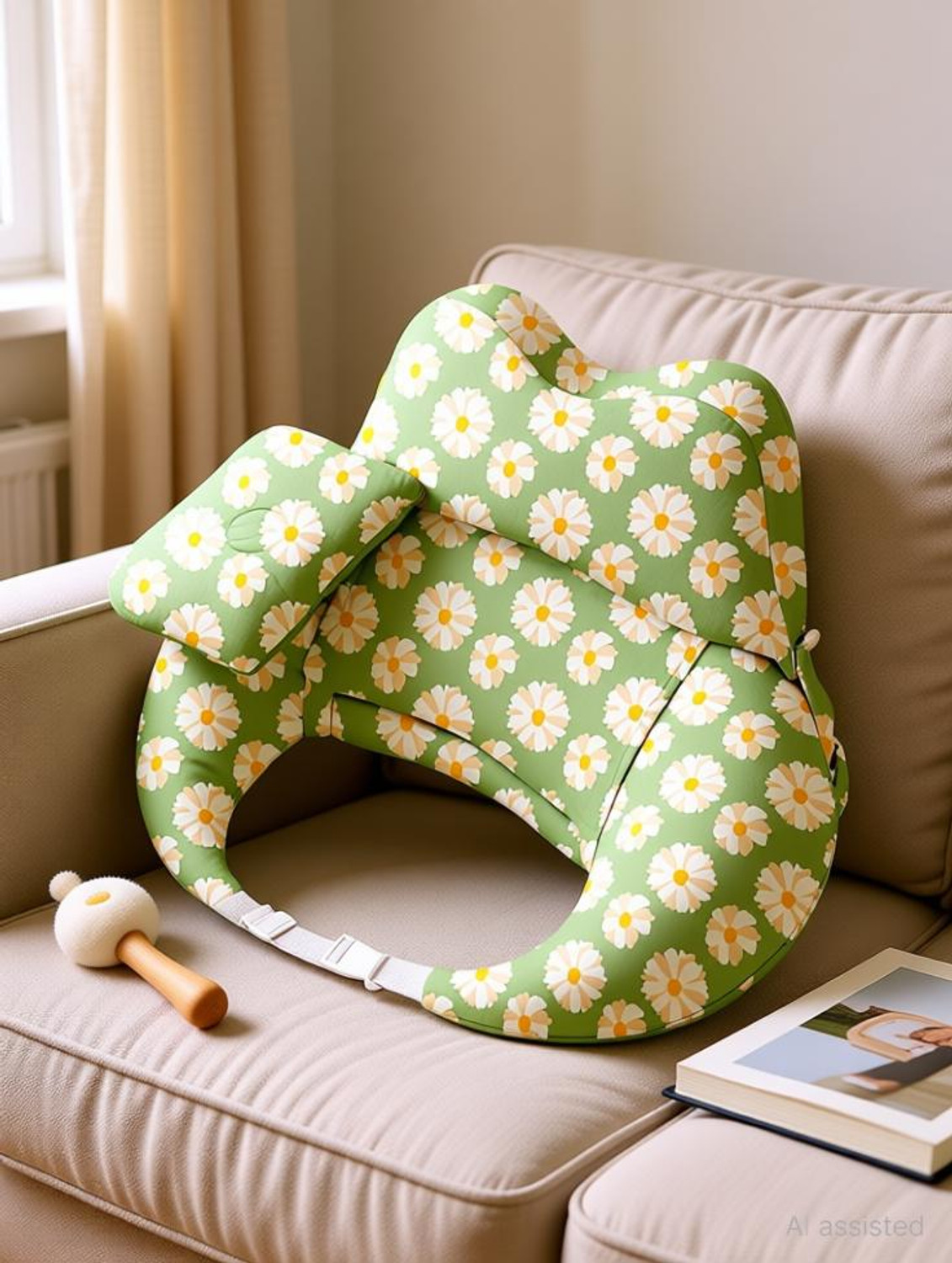 Image of LILTOES Cotton Baby Pillow Pack of 1 Nature