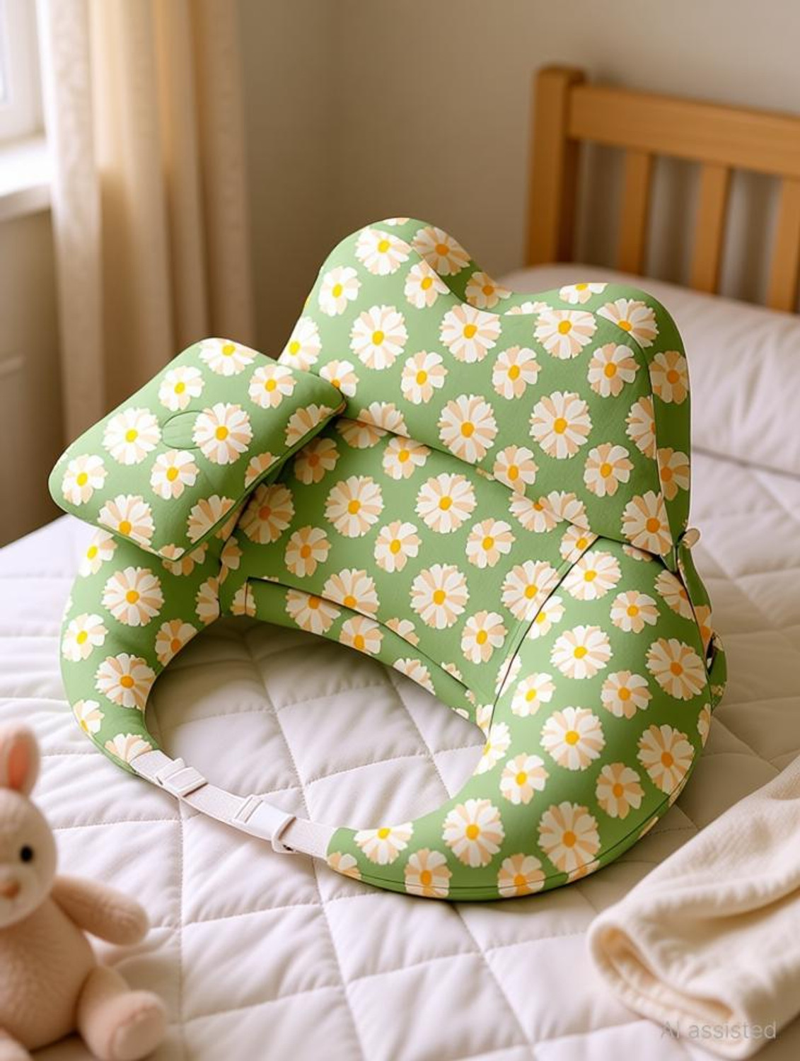 Image of LILTOES Cotton Baby Pillow Pack of 1 Nature