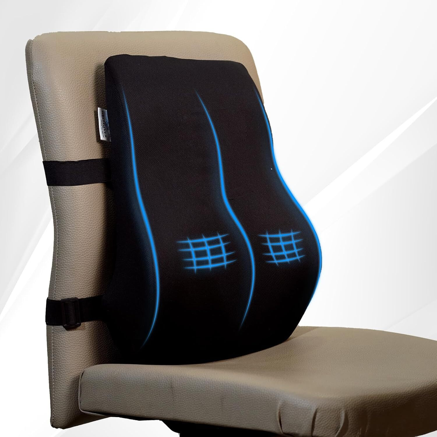 Image of FOBIXEN Memory Foam Lumbar Pillow Pack of 1 Solid