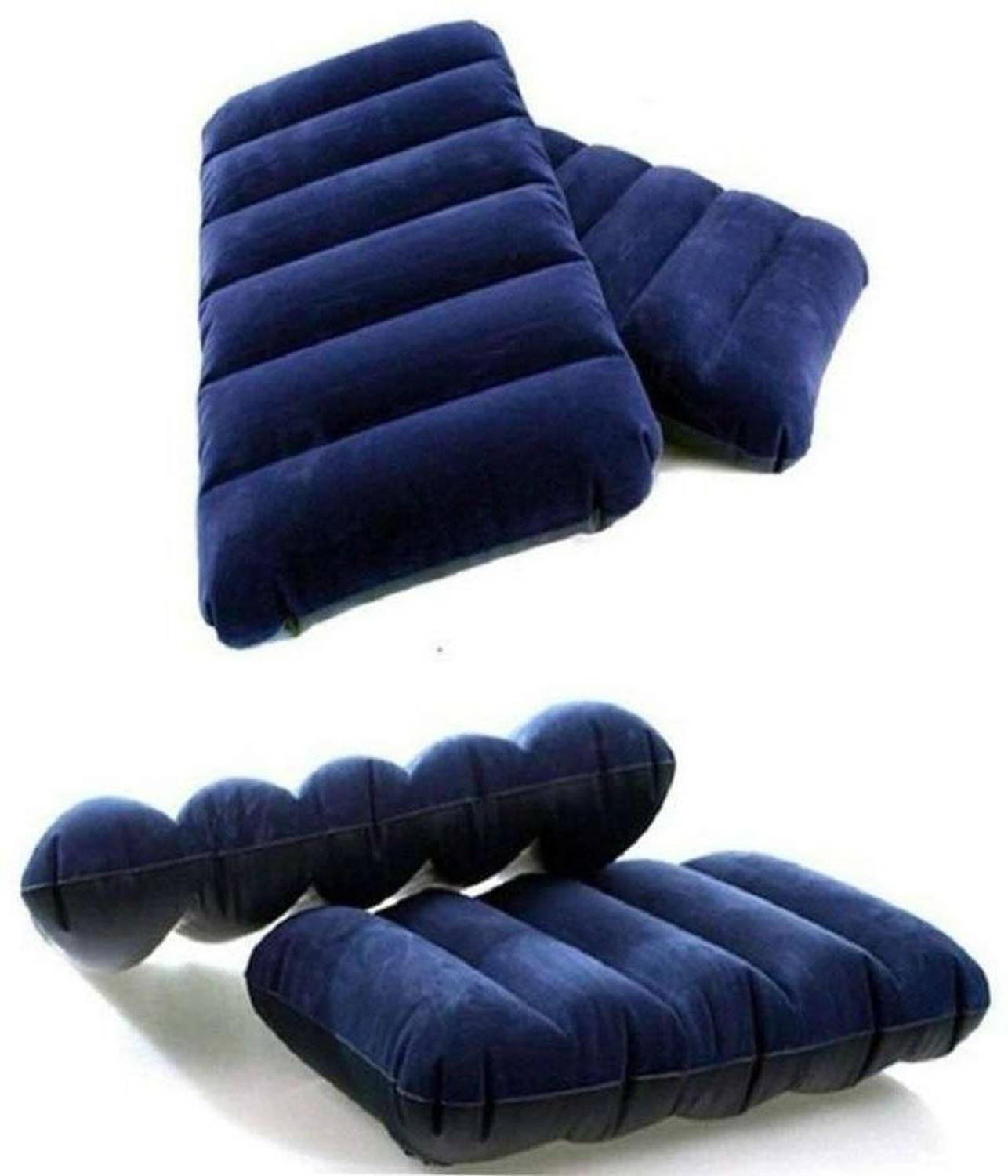 ALLinONEbuy Polyester Fibre Travel Pillow Pack of 2 Smiley