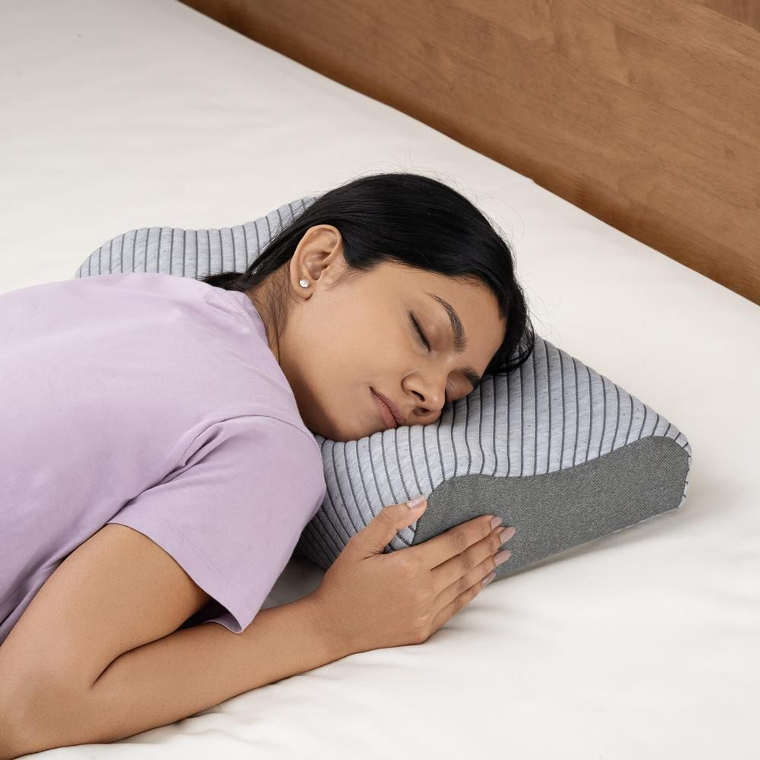 Image of Wakefit Memory Foam Cervical Pack of 2 Solid
