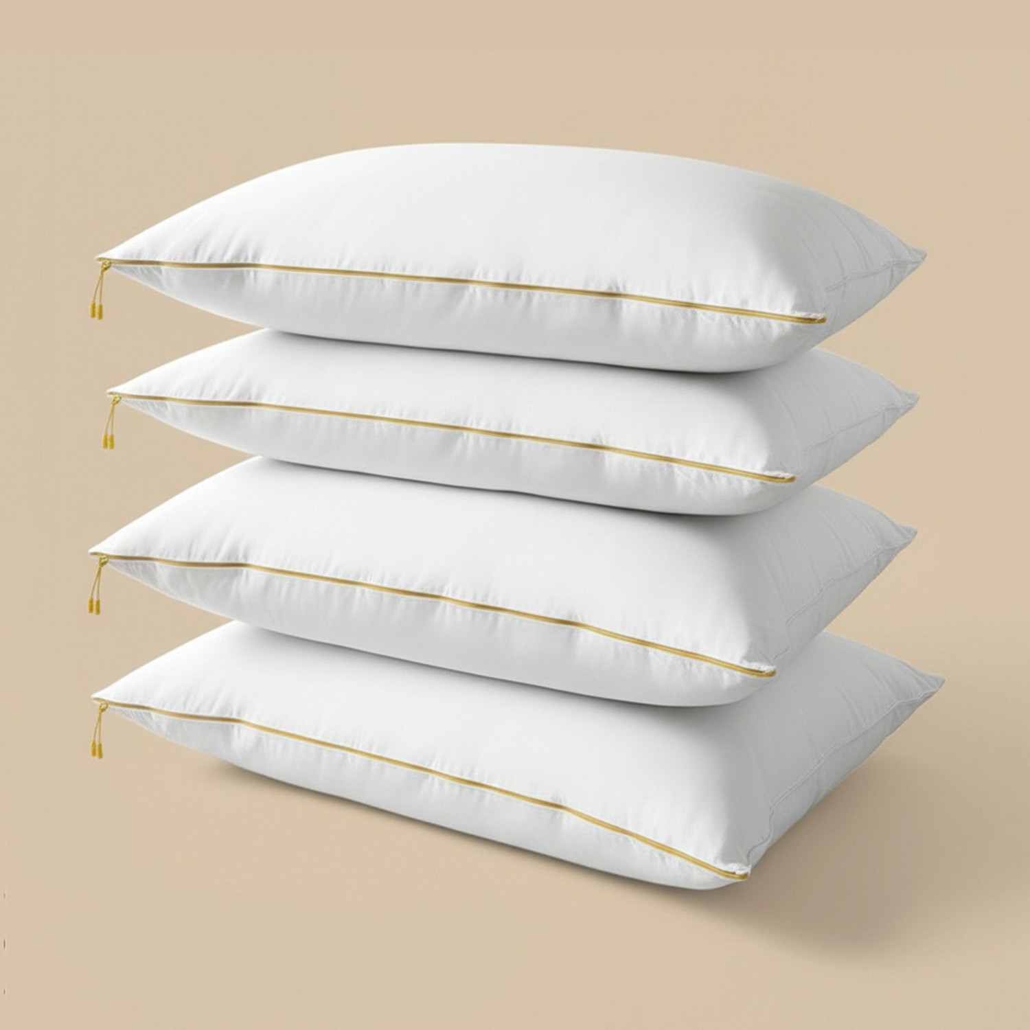 Image of SleepyCat Microfibre Sleeping Pillow Pack of 4 Solid Cloud