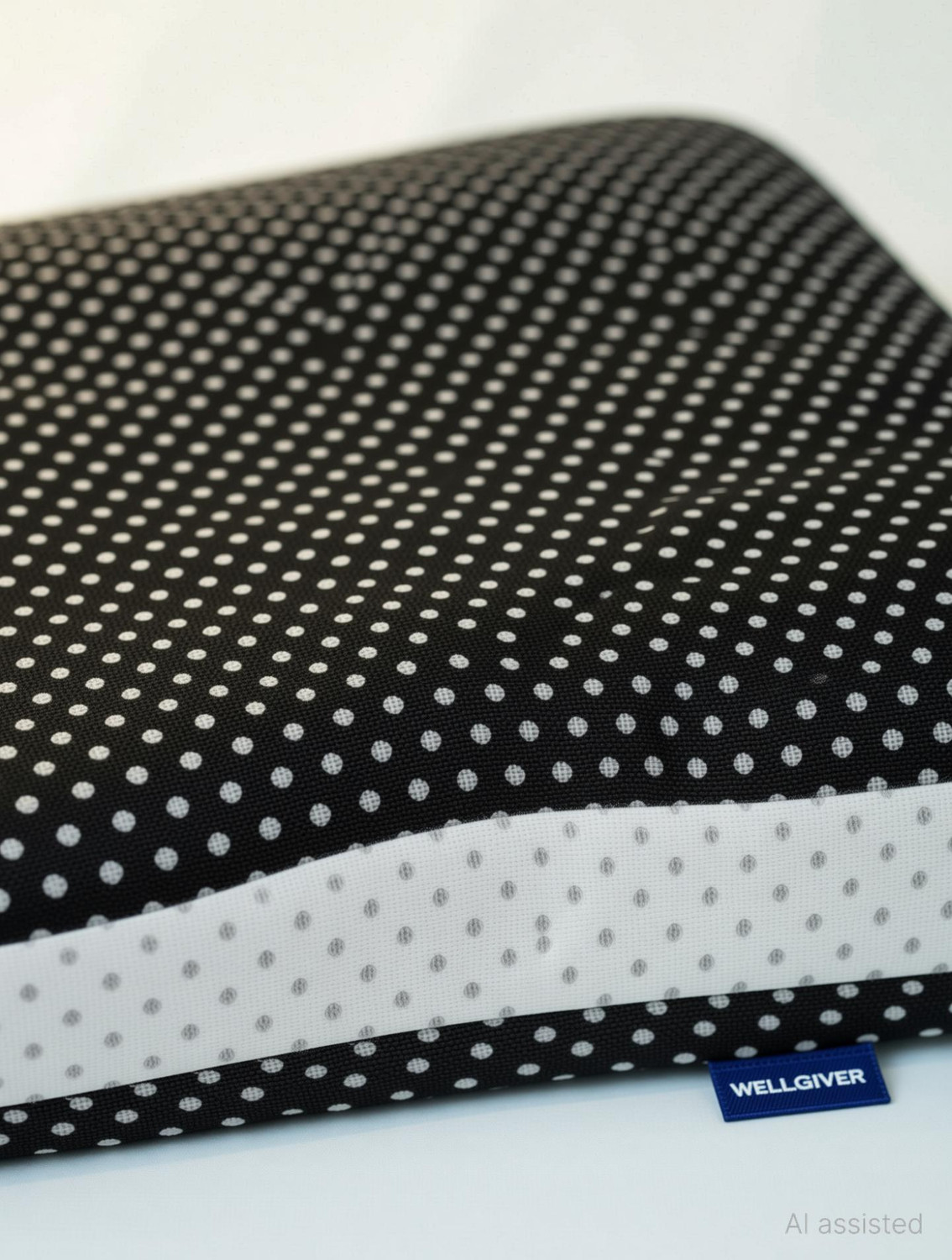 Image of WELLGIVER Memory Foam Sleeping Pillow Pack of 1 Geometric Luxury