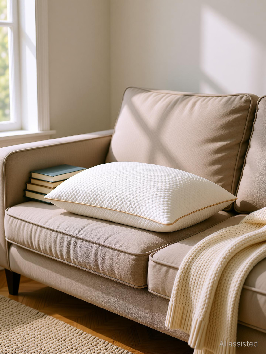 Image of AYKA Microfibre Sleeping Pillow Pack of 1 Solid Soft Microfiber Pillow for Sleeping