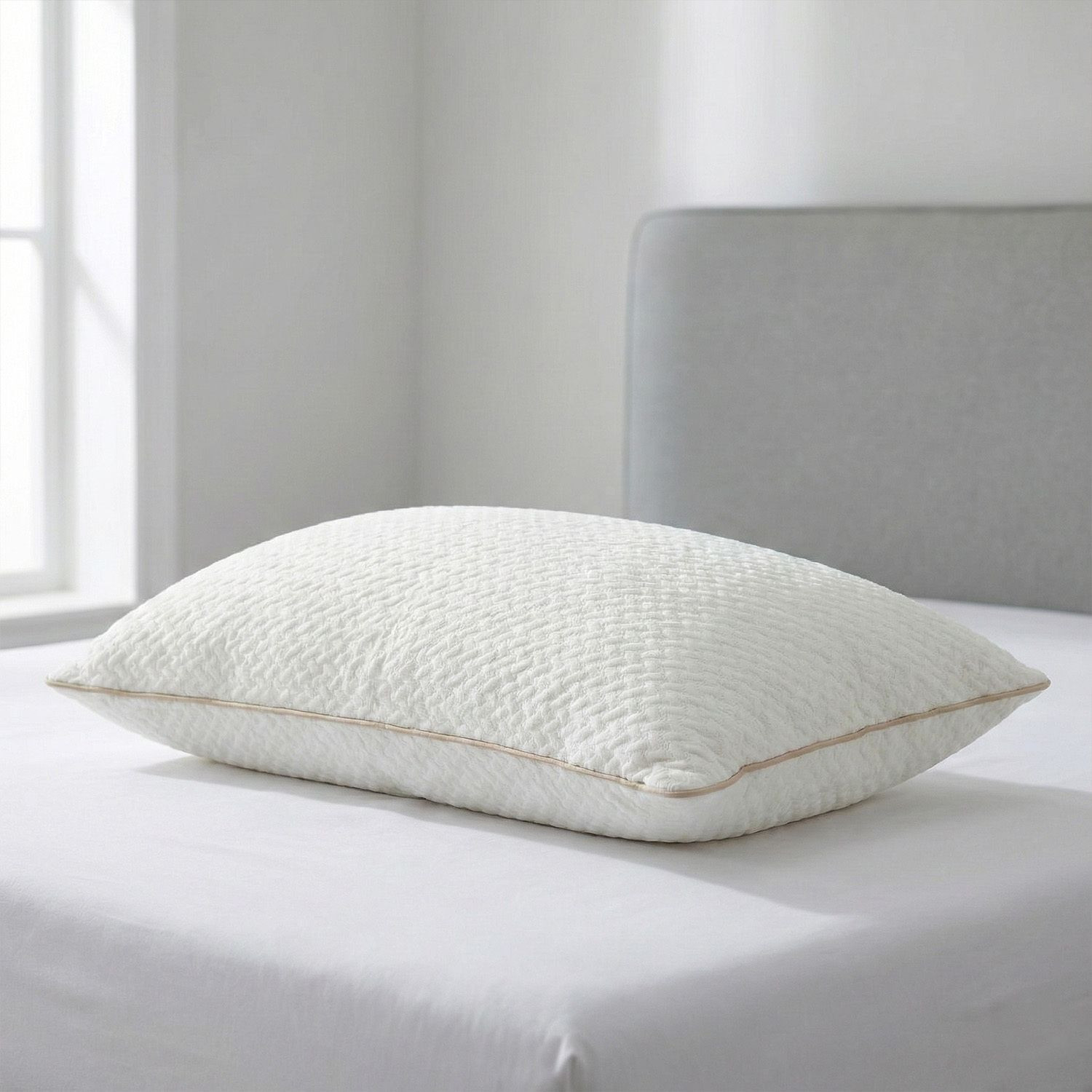 Image of AYKA Microfibre Sleeping Pillow Pack of 1 Solid Soft Microfiber Pillow for Sleeping