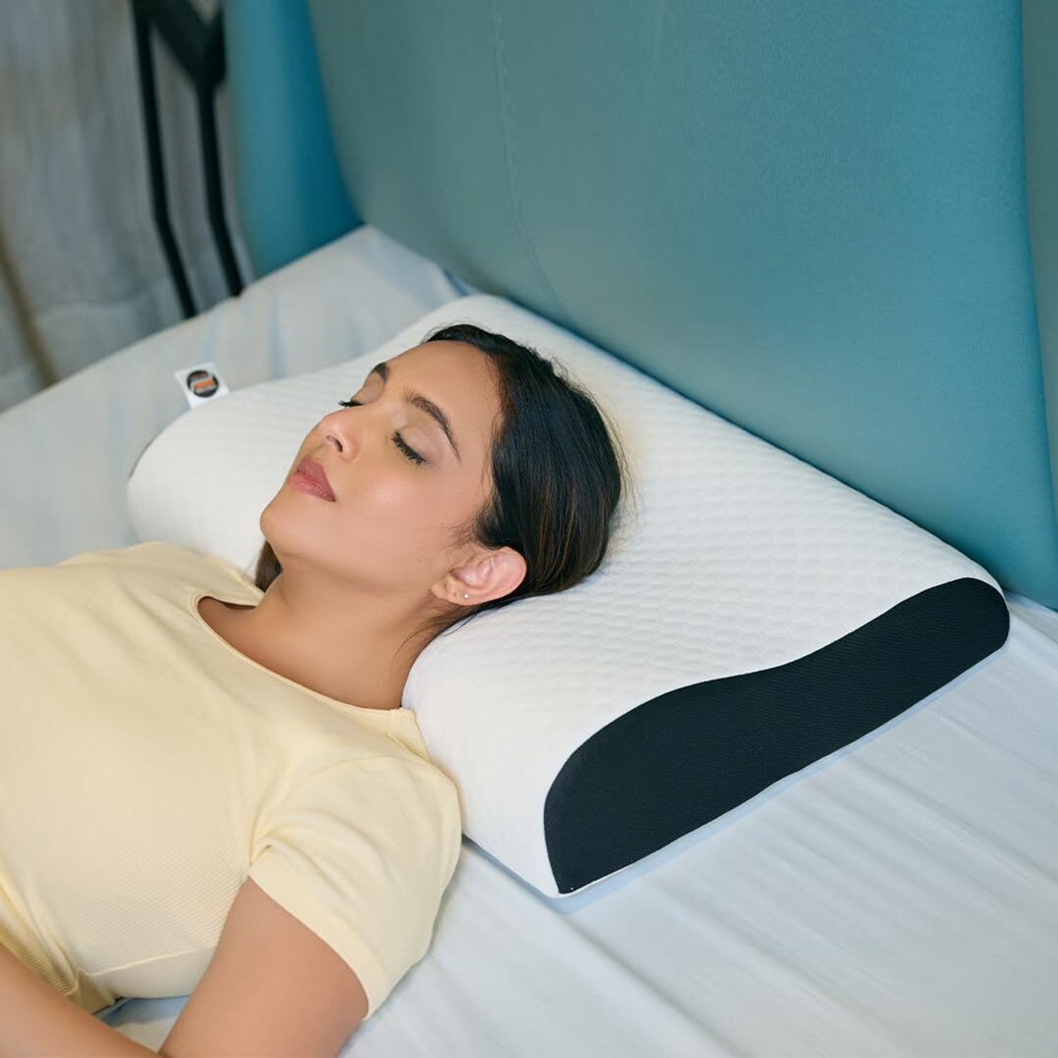 Image of Sleep Yoga Memory Foam Sleeping Pillow Pack of 1 Solid