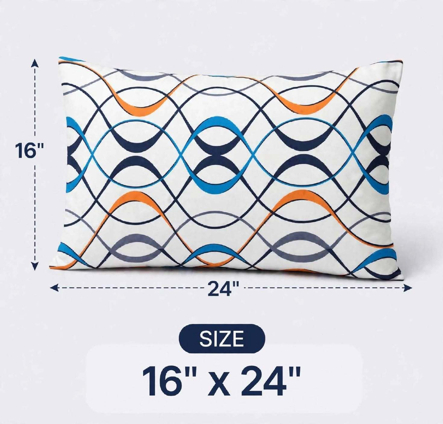 Image of Victostar Microfibre Sleeping Pillow Pack of 2 Printed (Multicolor)